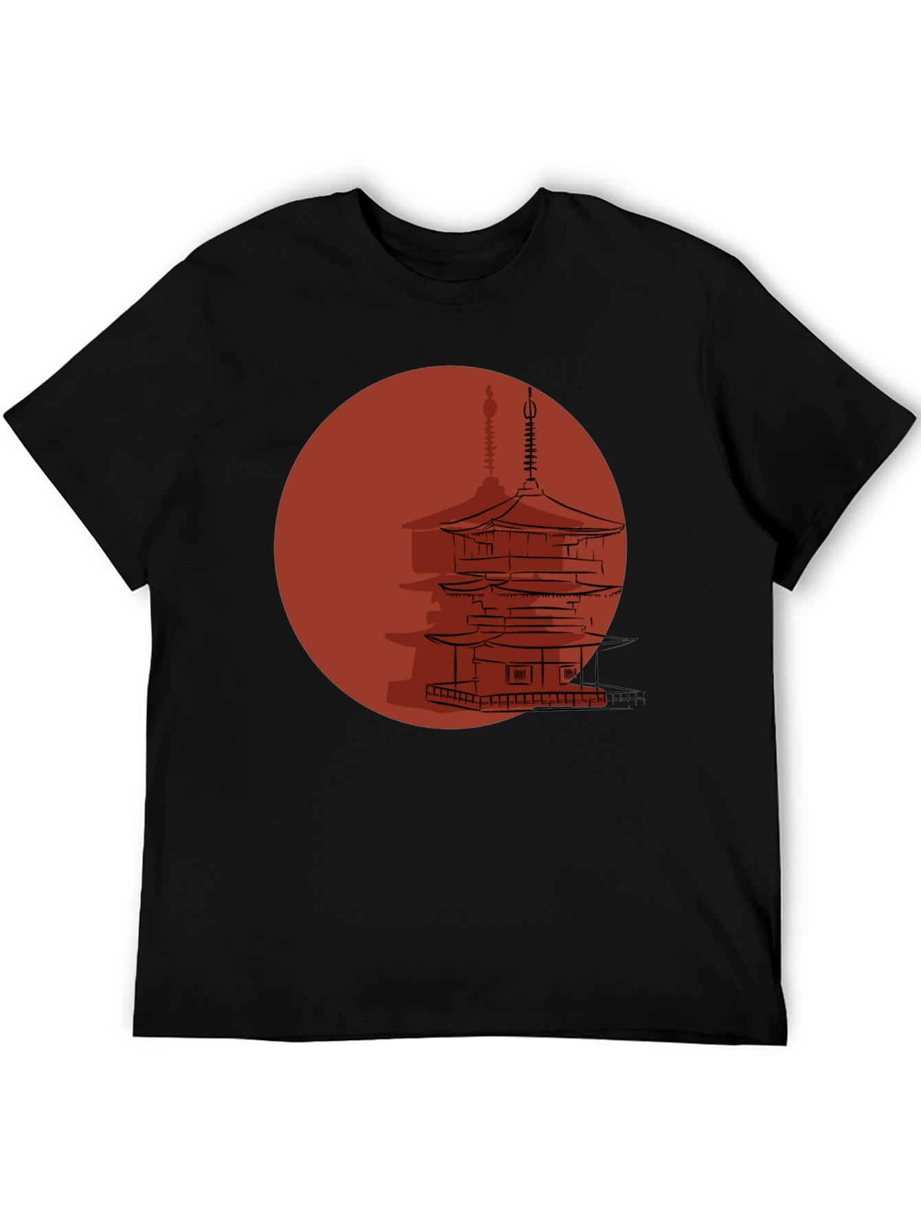 Japanese Pagoda Graphic T-Shirt