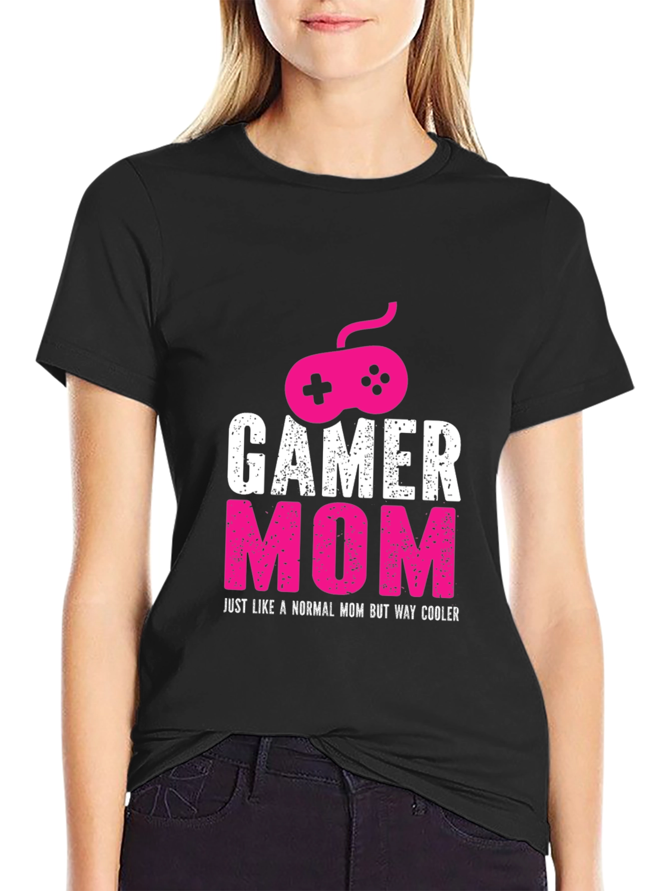 Gamer Mom Graphic T-Shirt - Fun Cool Design