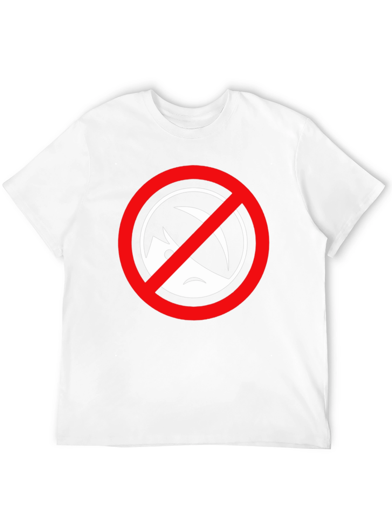 Black T-Shirt with Circle/Slash Graphic