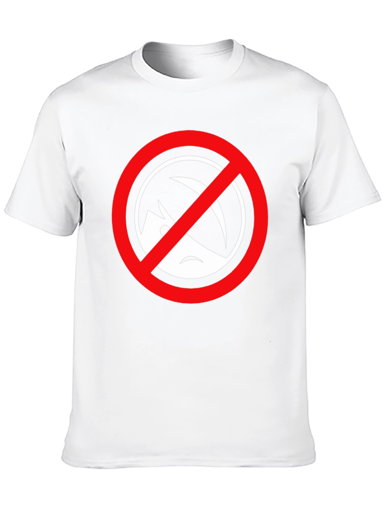 Black T-Shirt with Circle/Slash Graphic