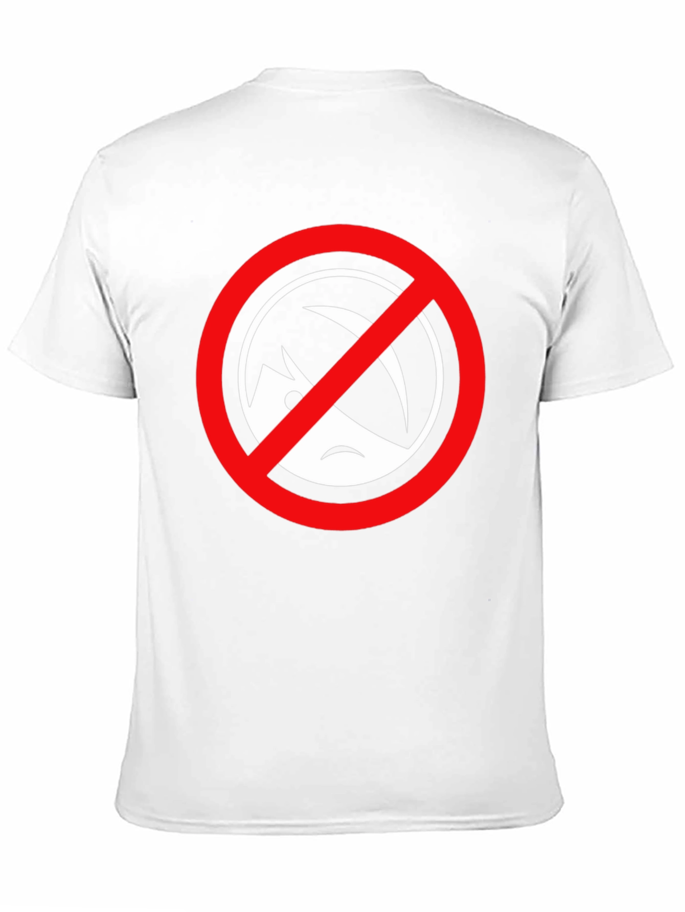 Black T-Shirt with Circle/Slash Graphic