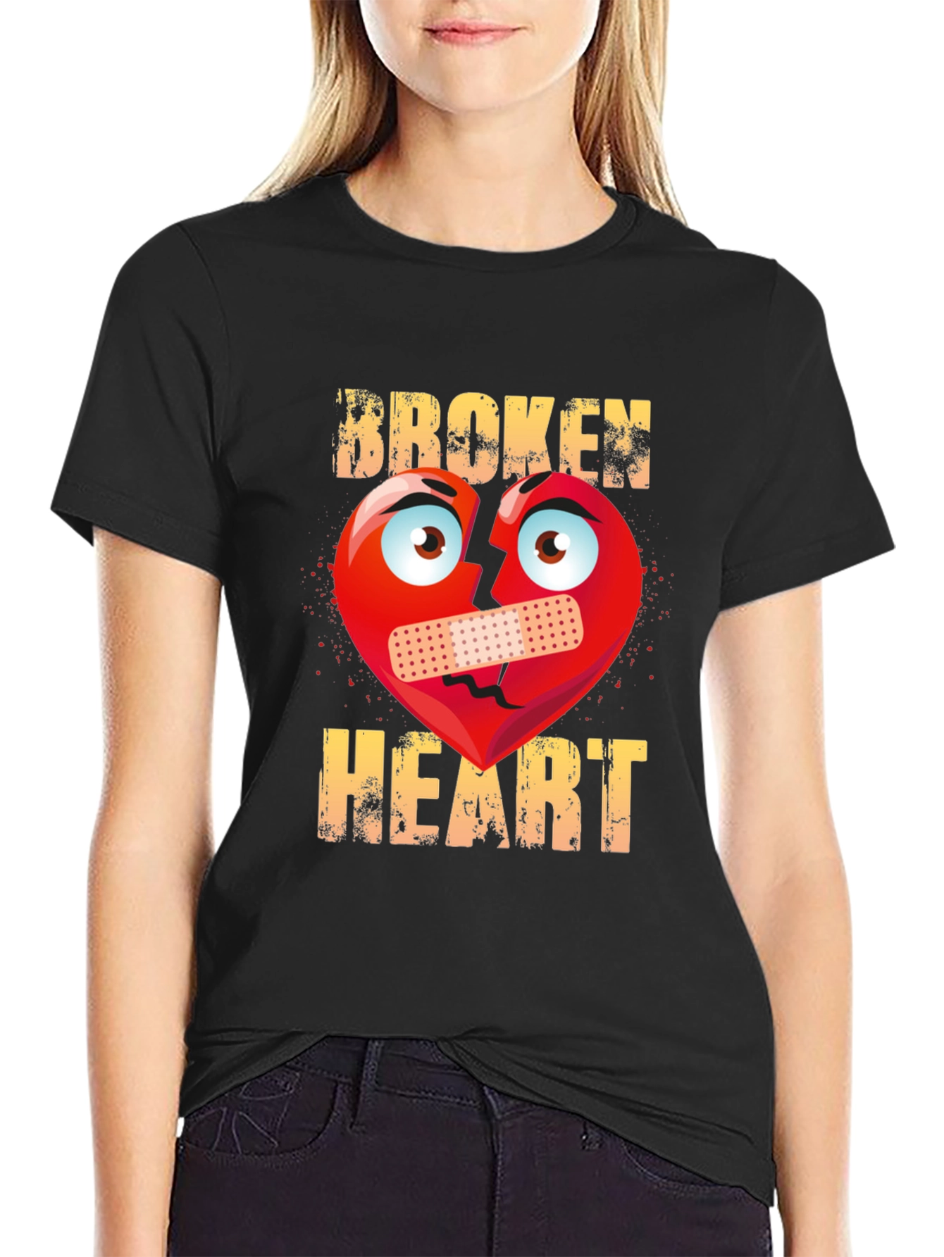 Broken Heart Funny Graphic Tee