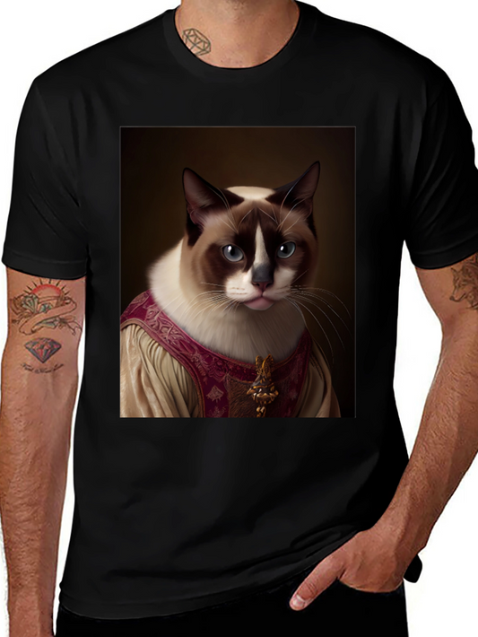 Regal Cat Portrait T-Shirt
