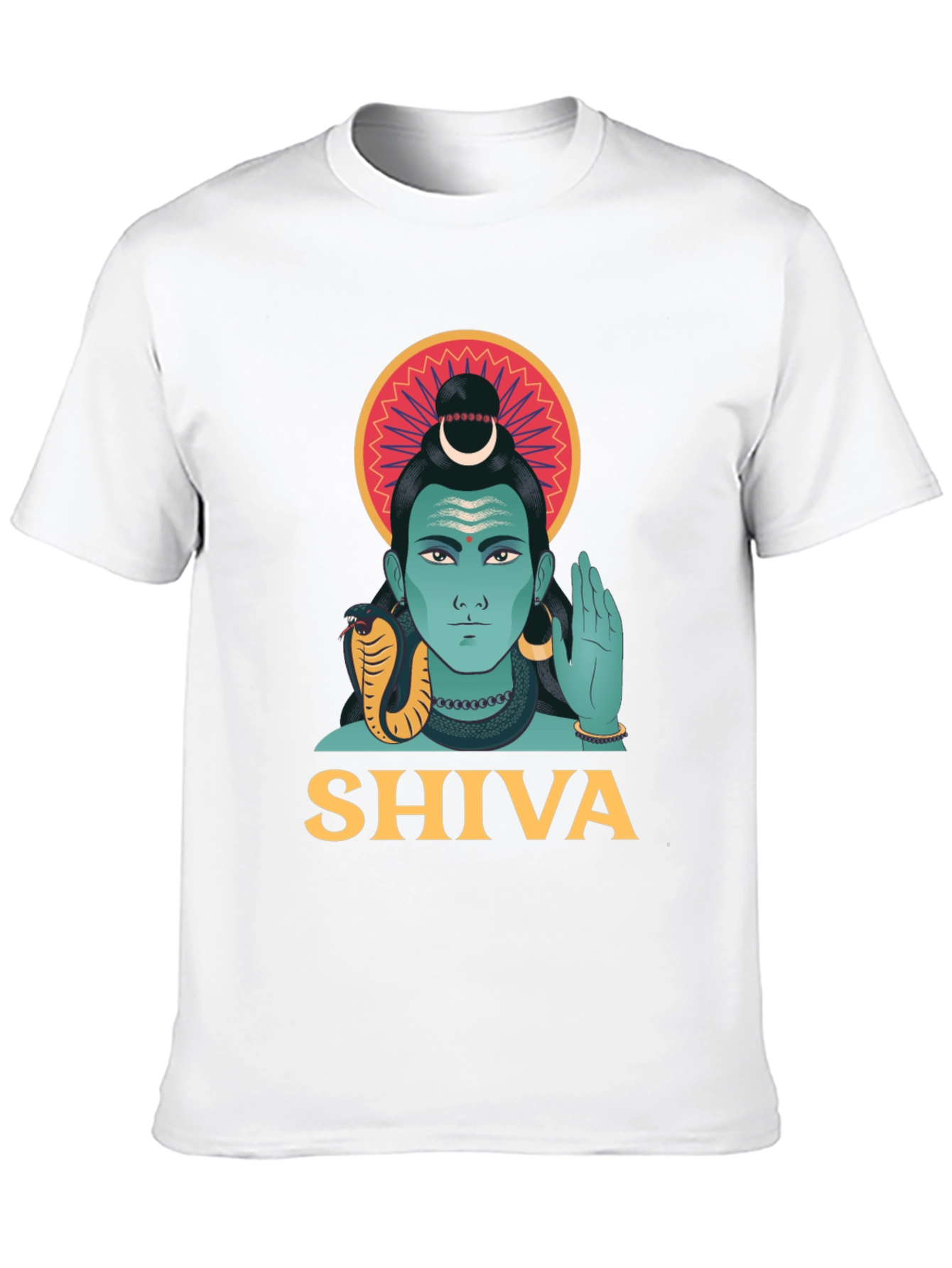 Shiva Graphic Print Black T-Shirt