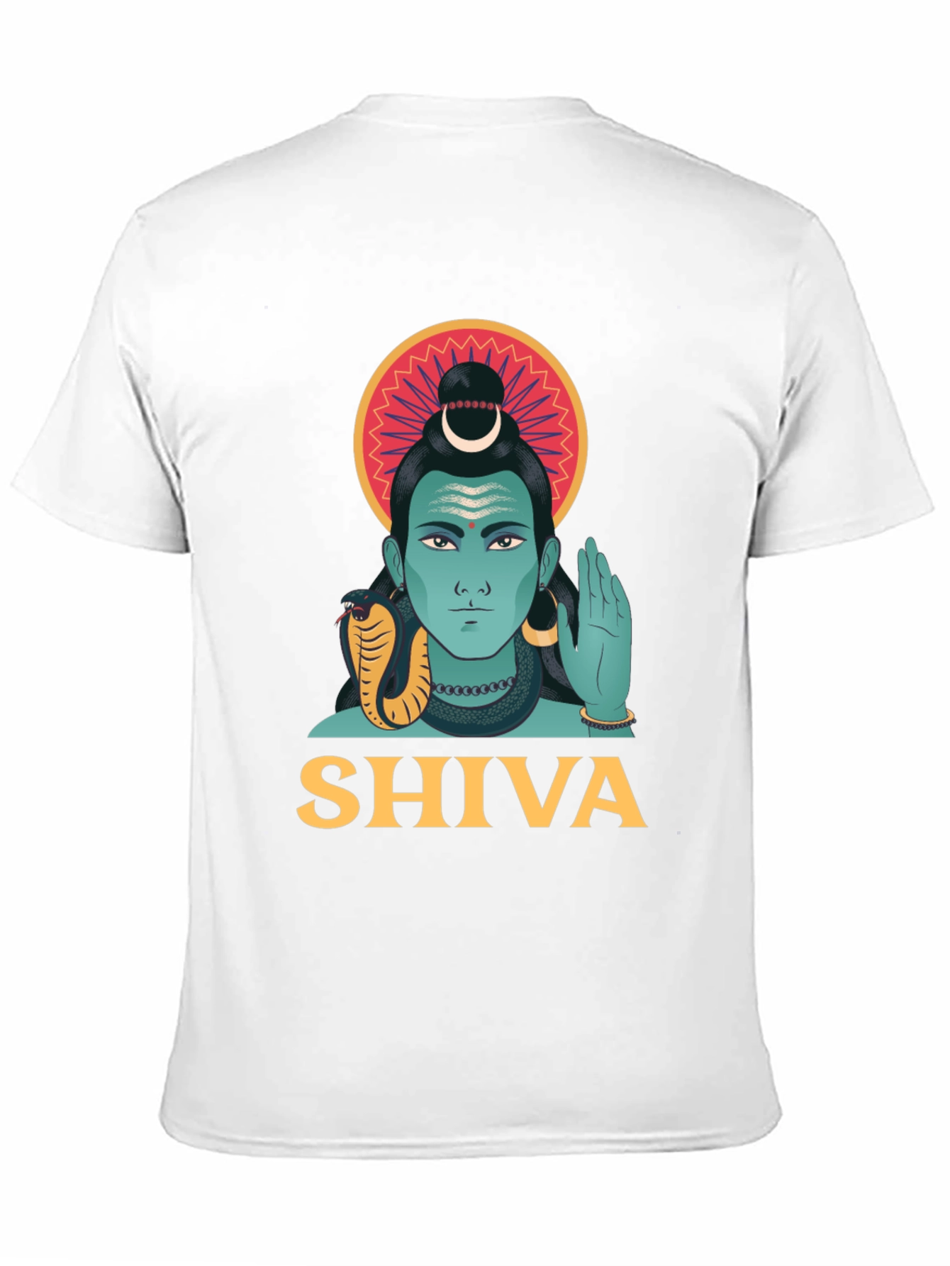 Shiva Graphic Print Black T-Shirt