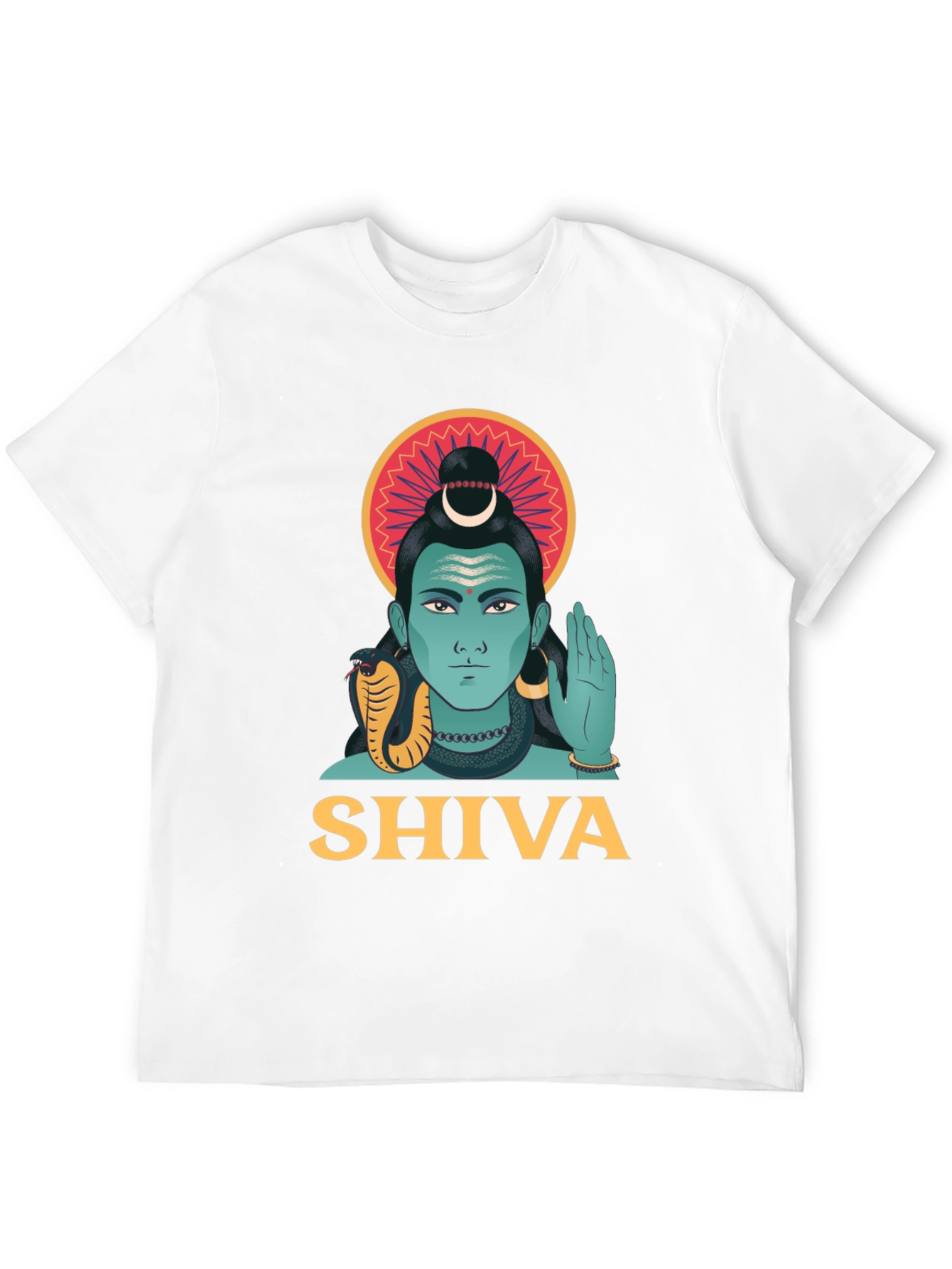 Shiva Graphic Print Black T-Shirt