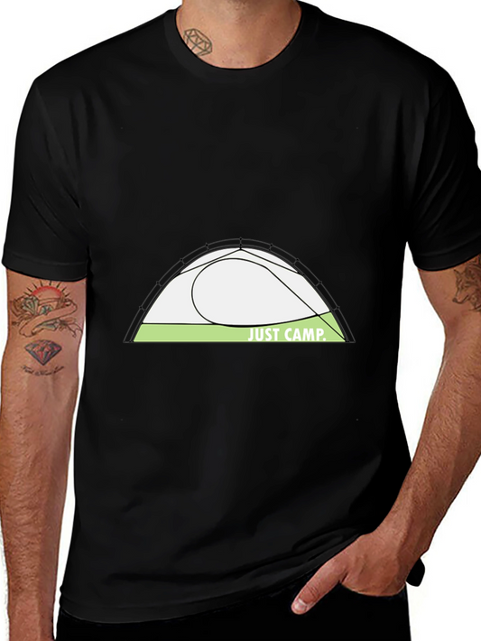 Just Camp Black Graphic Tee