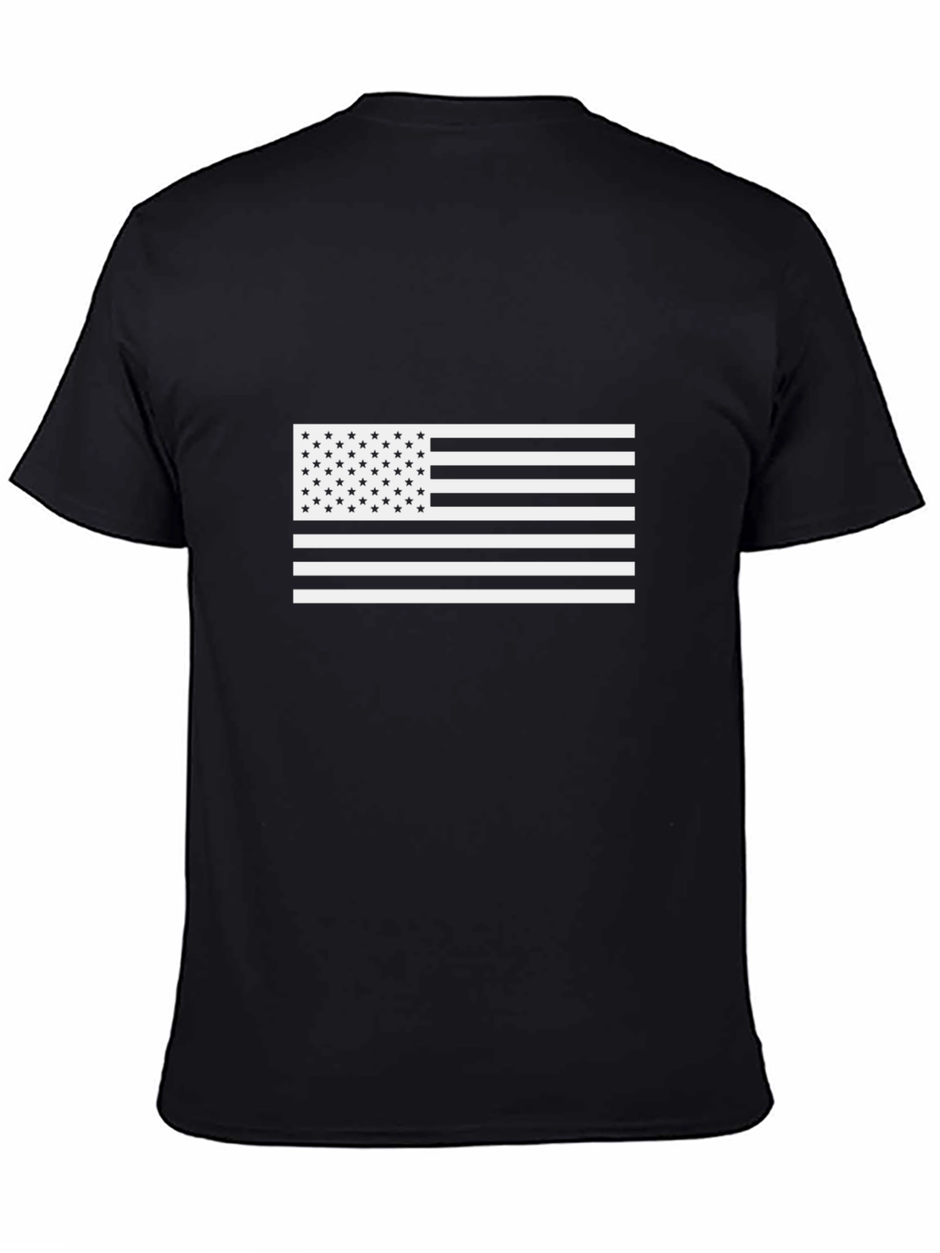 American Flag Graphic Black T-Shirt