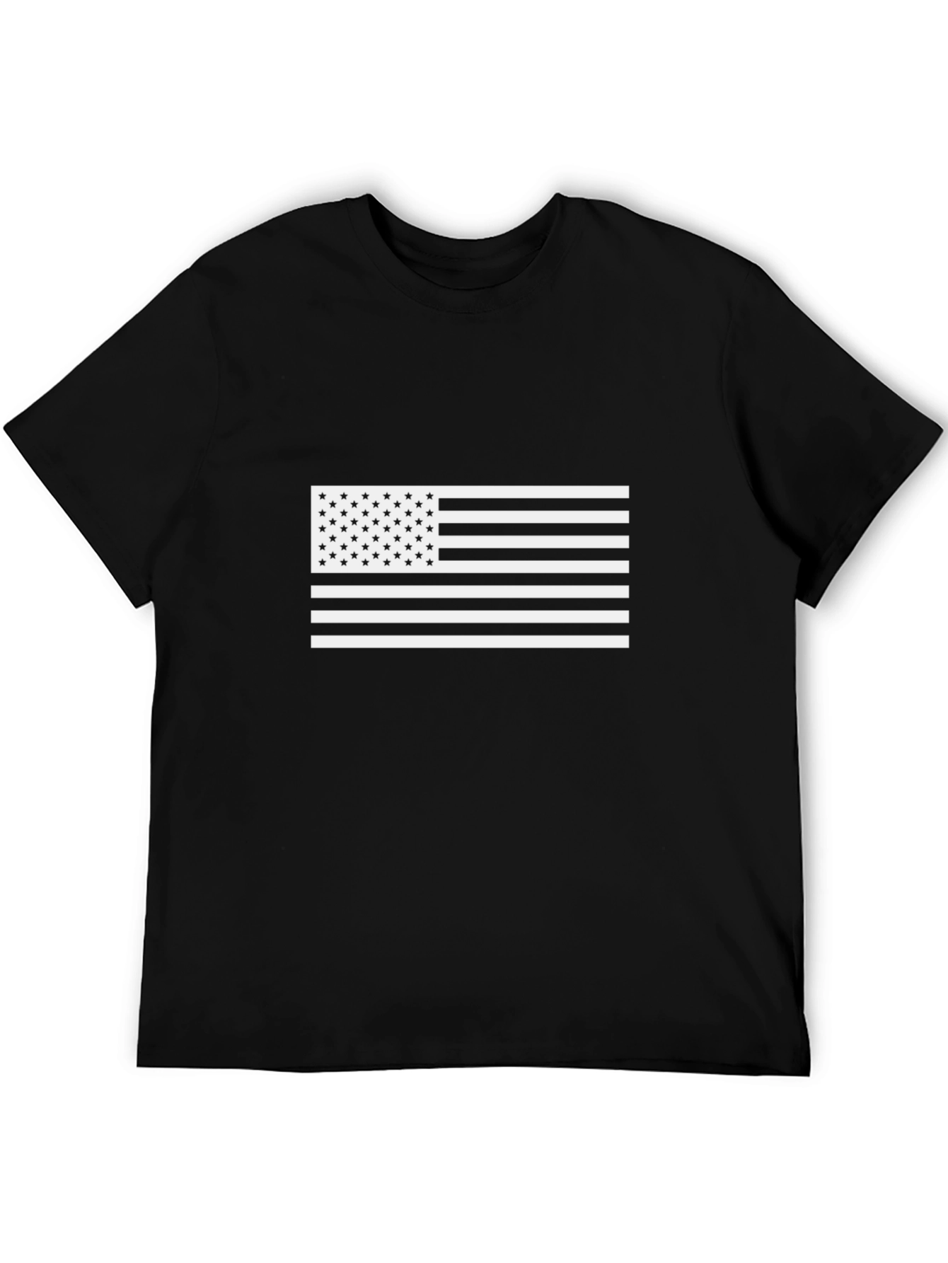 American Flag Graphic Black T-Shirt