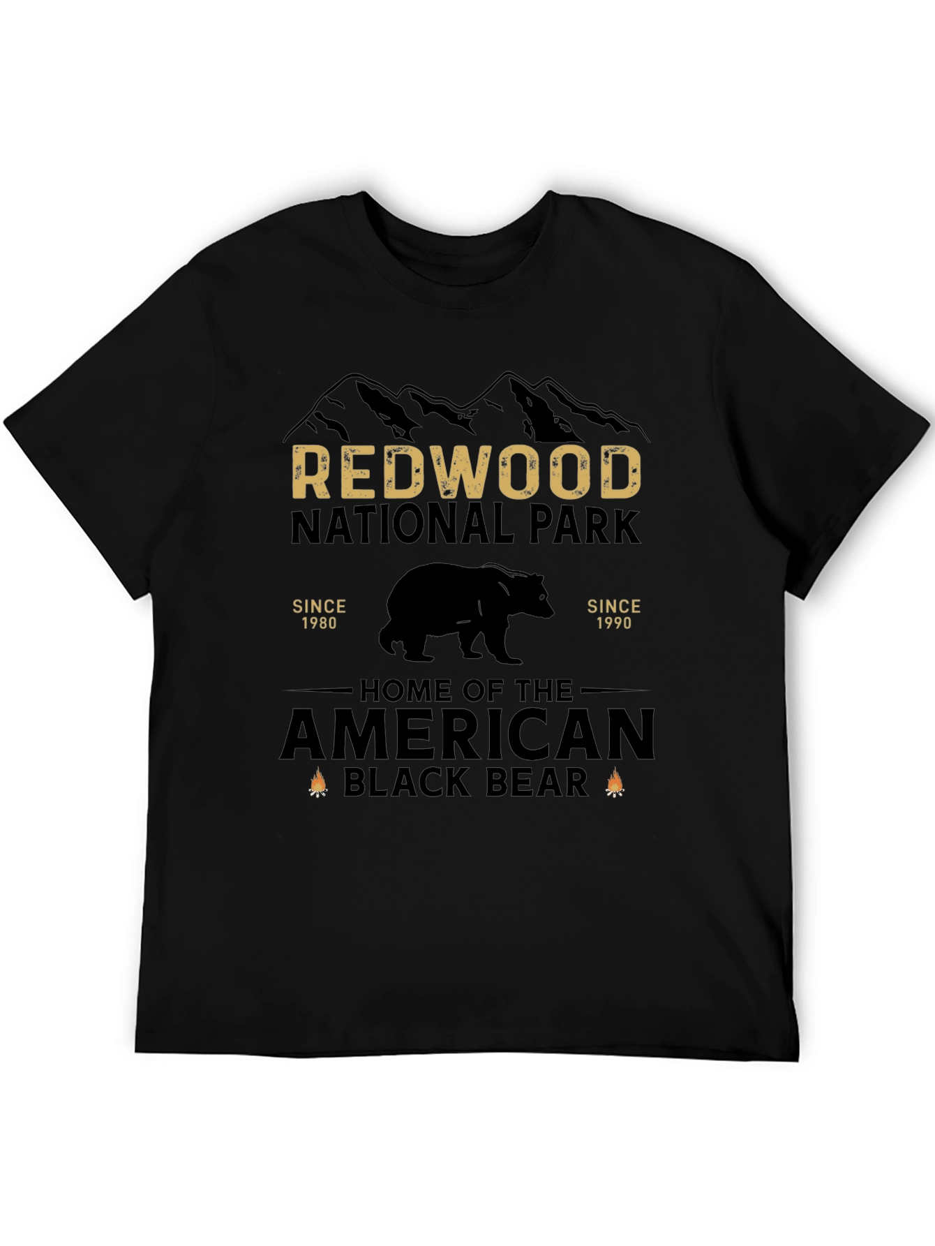 Redwood National Park Black Bear Graphic Tee