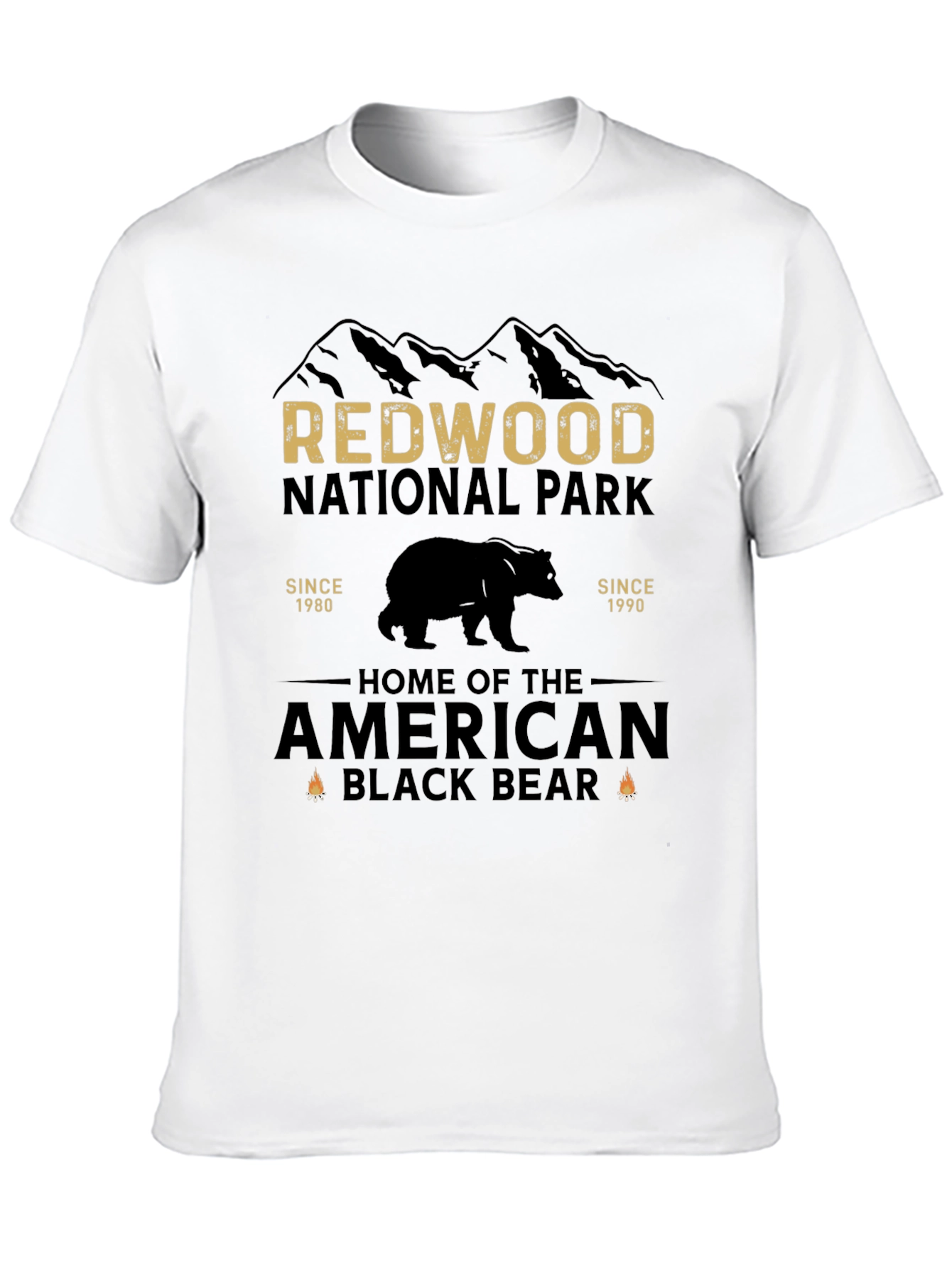 Redwood National Park Black Bear Graphic Tee