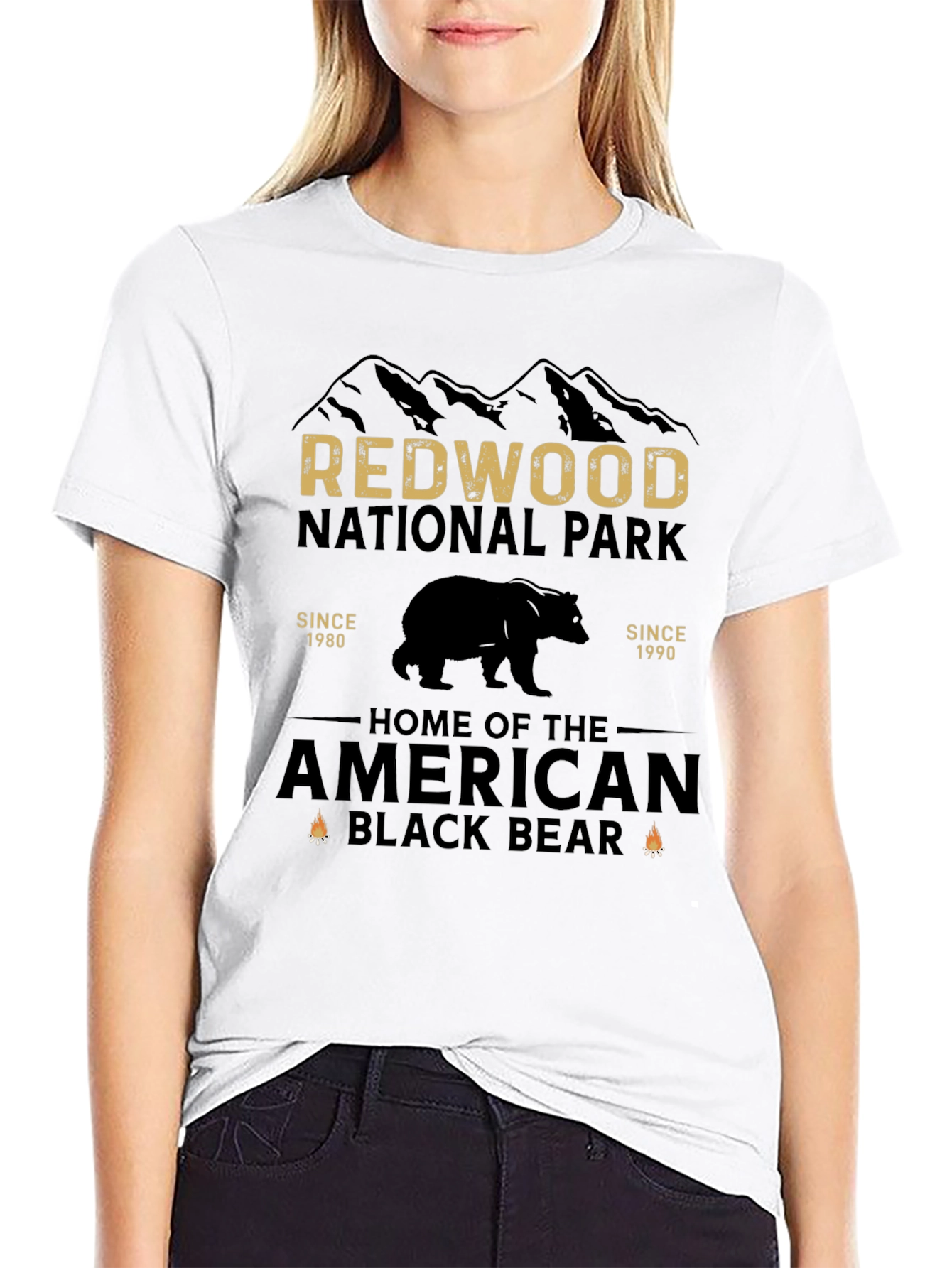 Redwood National Park Black Bear Graphic Tee
