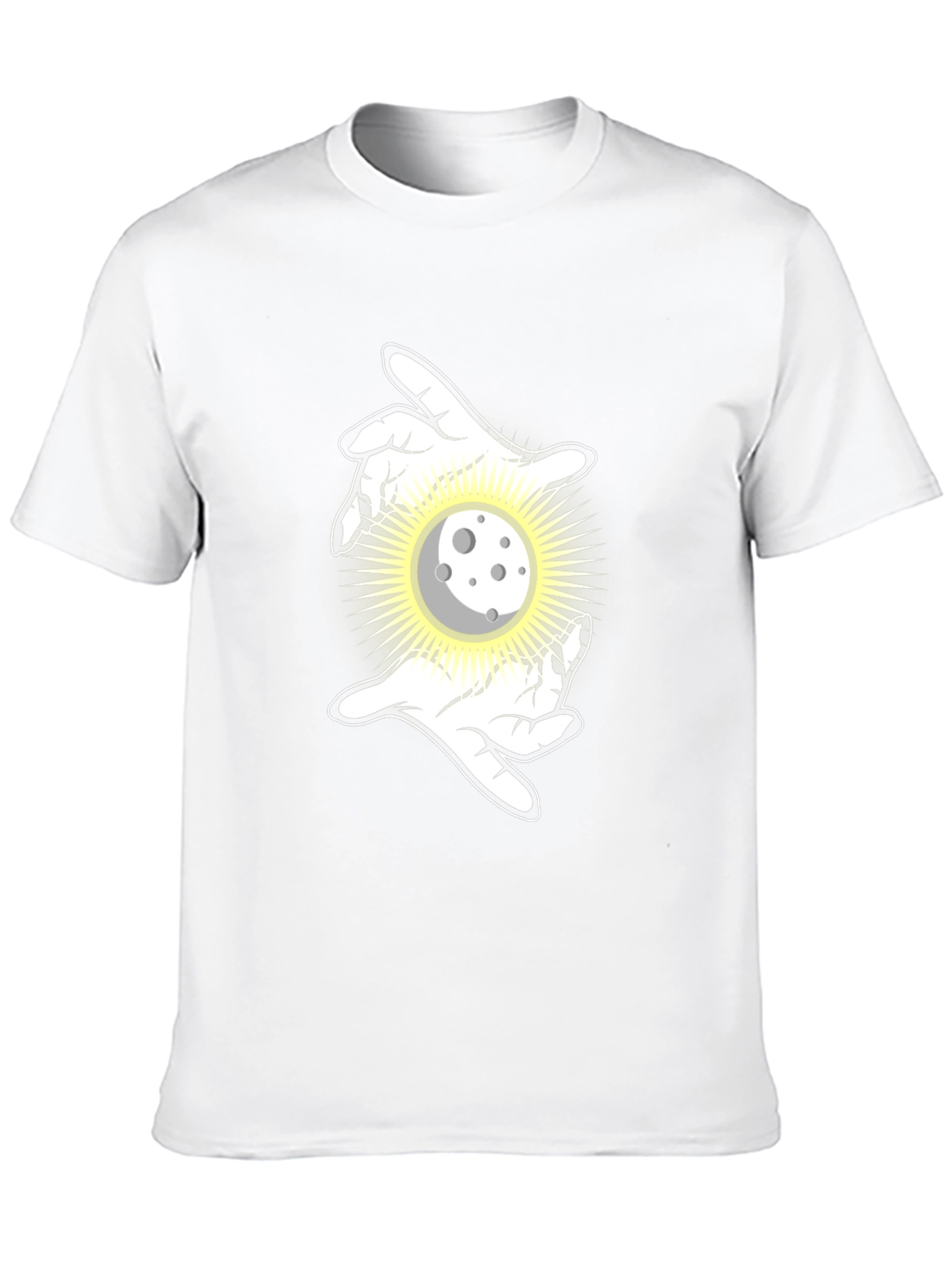 Mystic Moon Hands Black T-Shirt