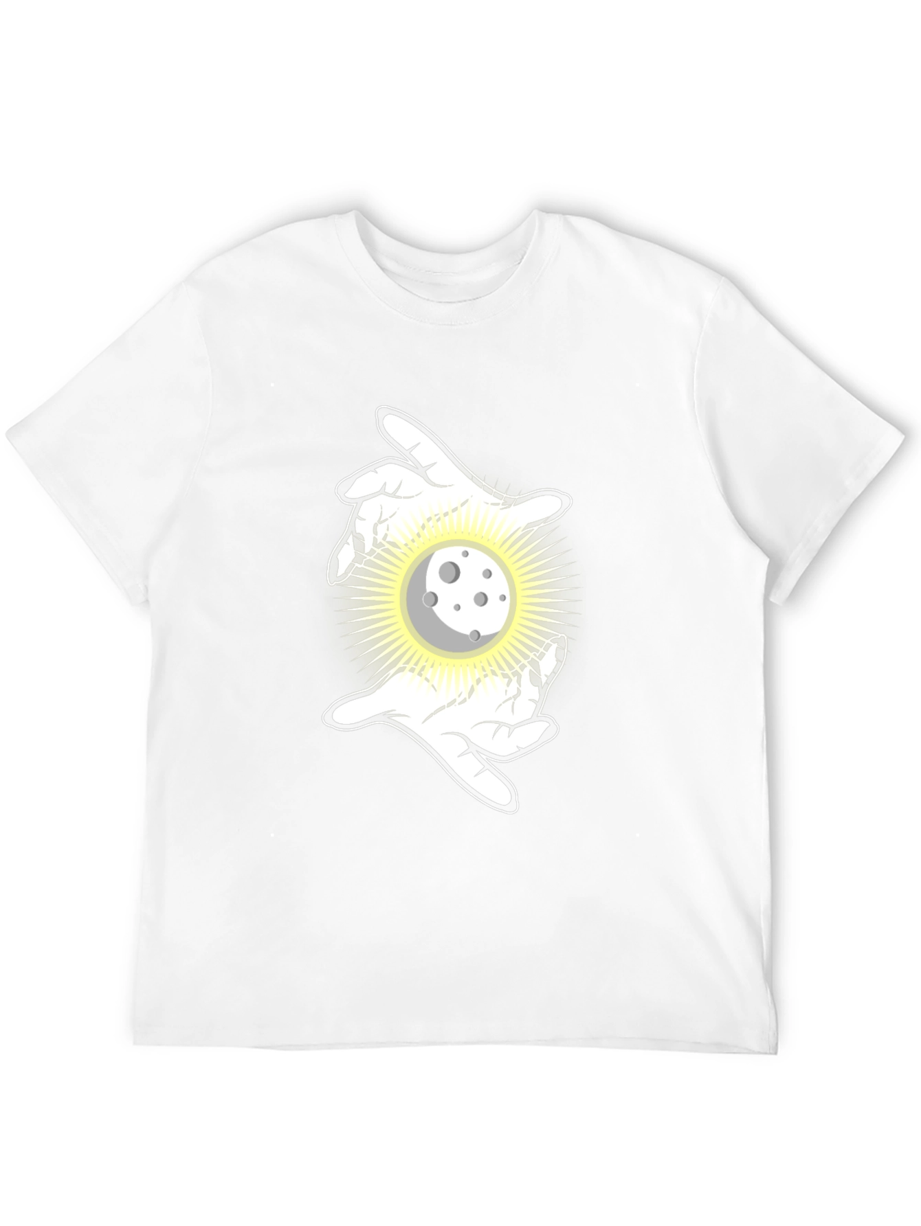 Mystic Moon Hands Black T-Shirt