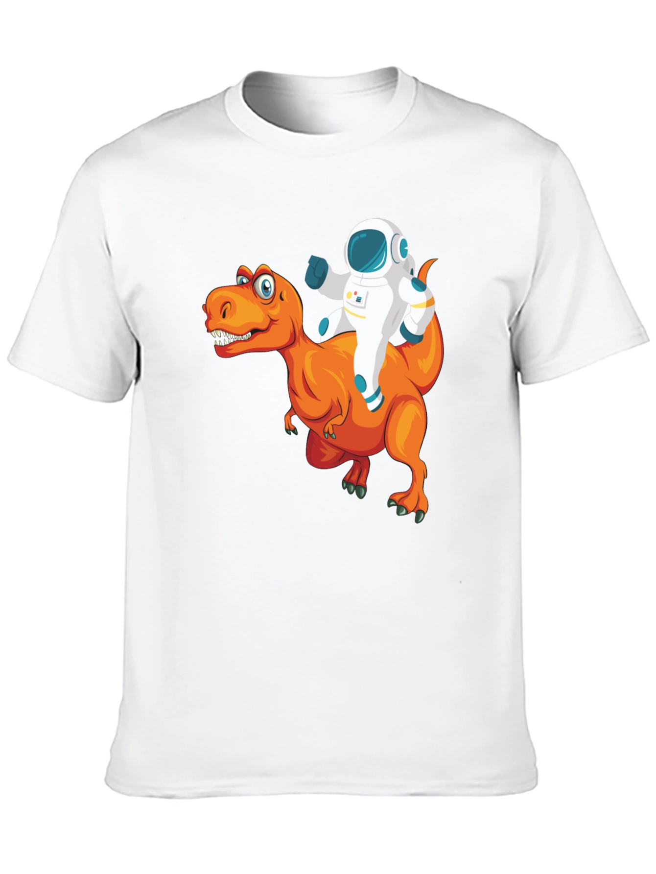 Astronaut Riding a Dinosaur T-Shirt - Funny Graphic Tee