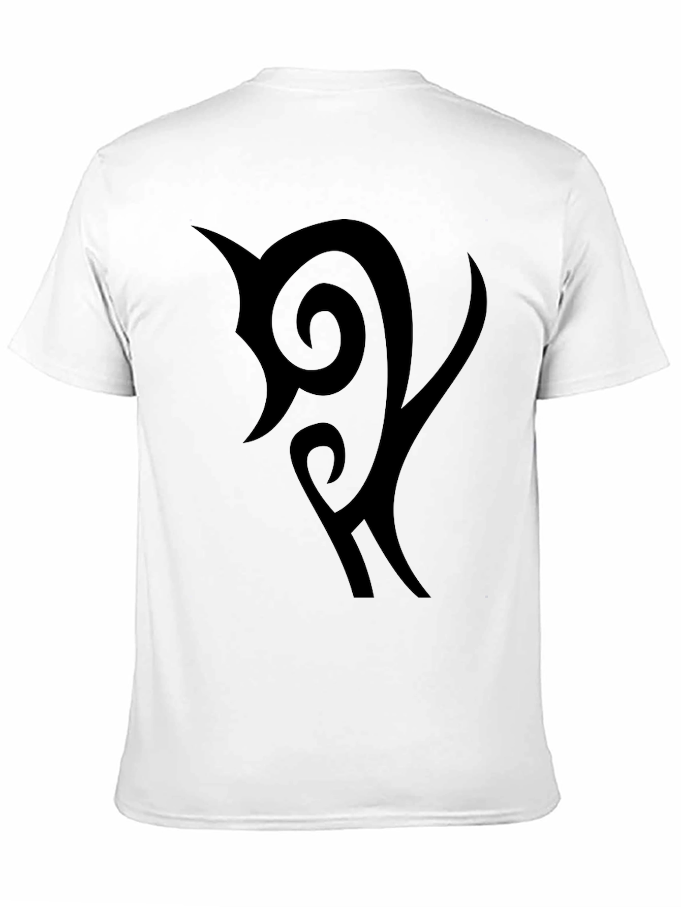 Black Graphic Tee - Tribal Design