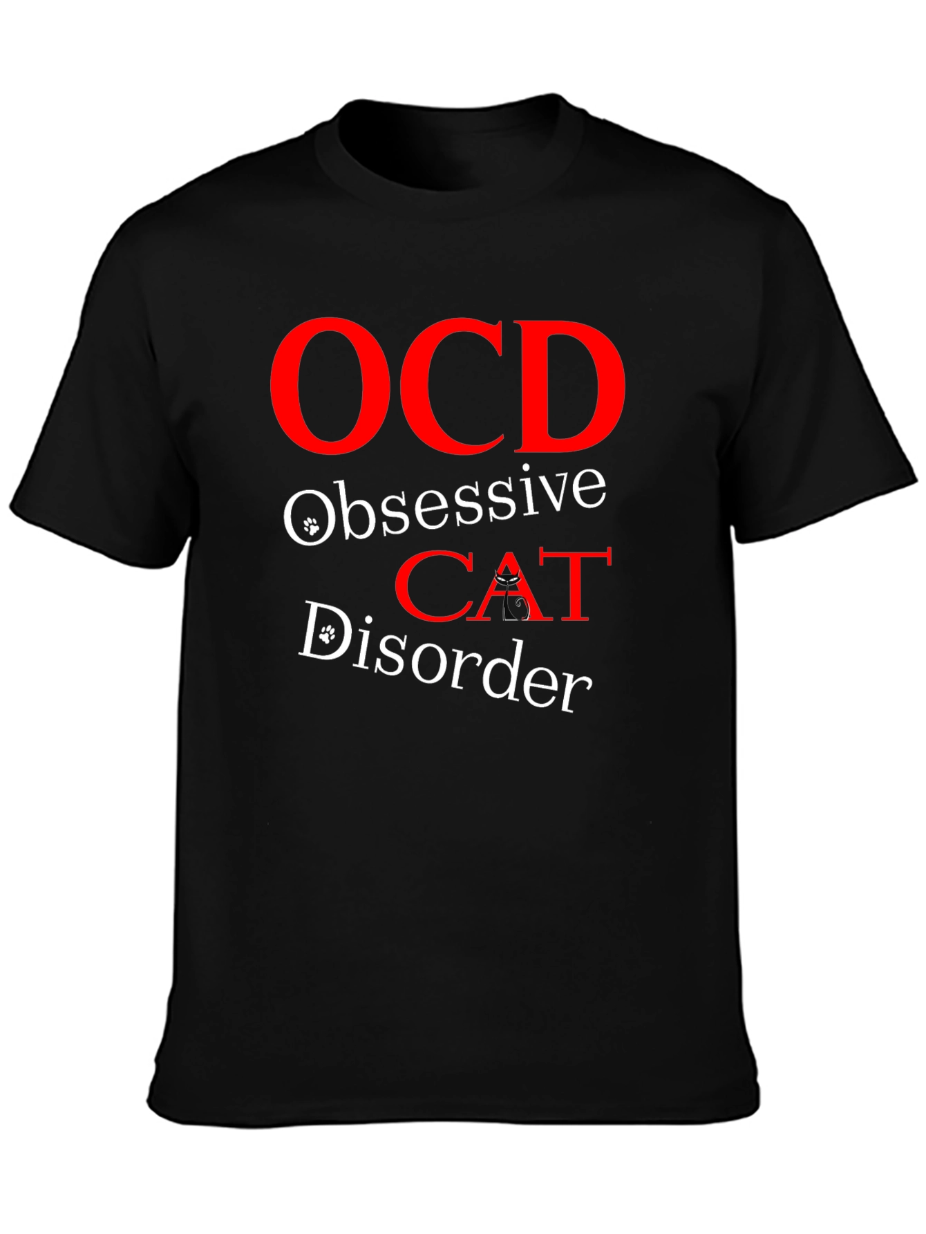 OCD Obsessive Cat Disorder T-Shirt