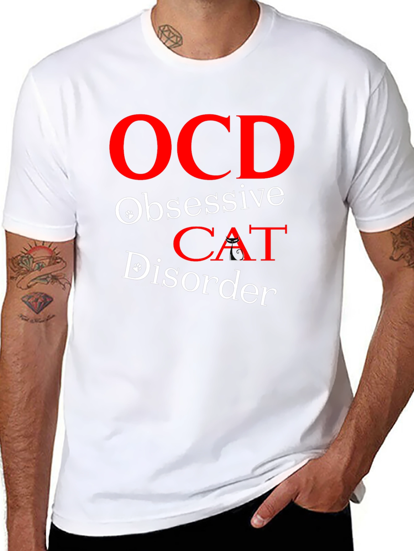 OCD Obsessive Cat Disorder T-Shirt