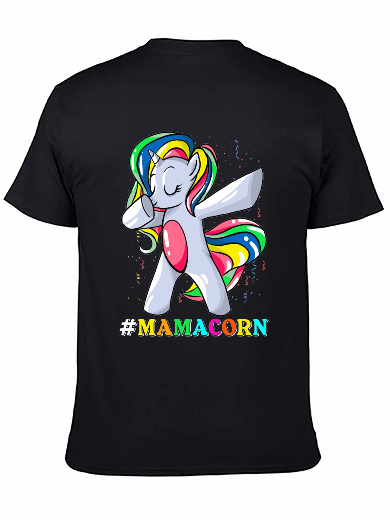 Mamacorn Dabbing Unicorn Graphic T-Shirt