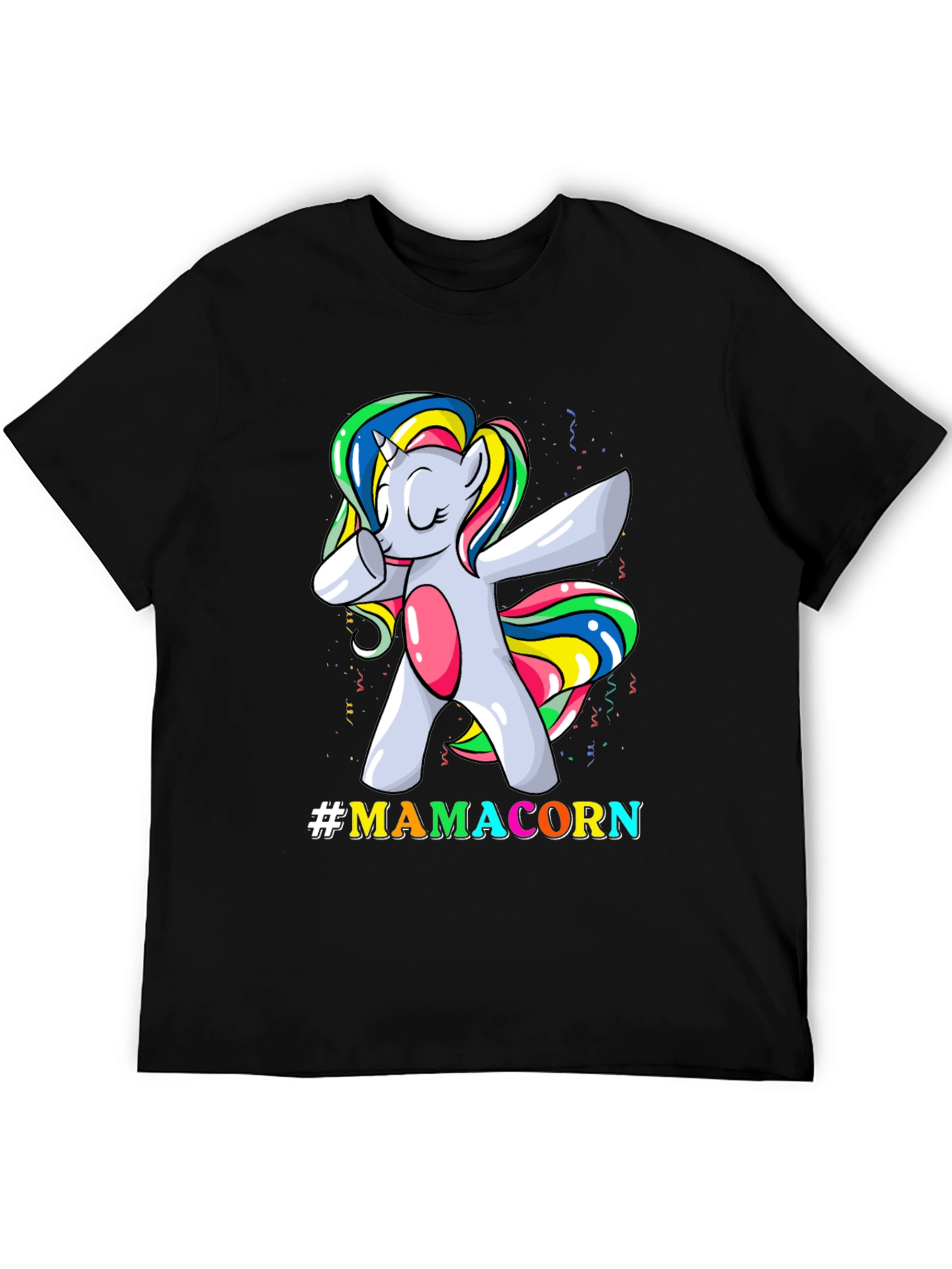 Mamacorn Dabbing Unicorn Graphic T-Shirt