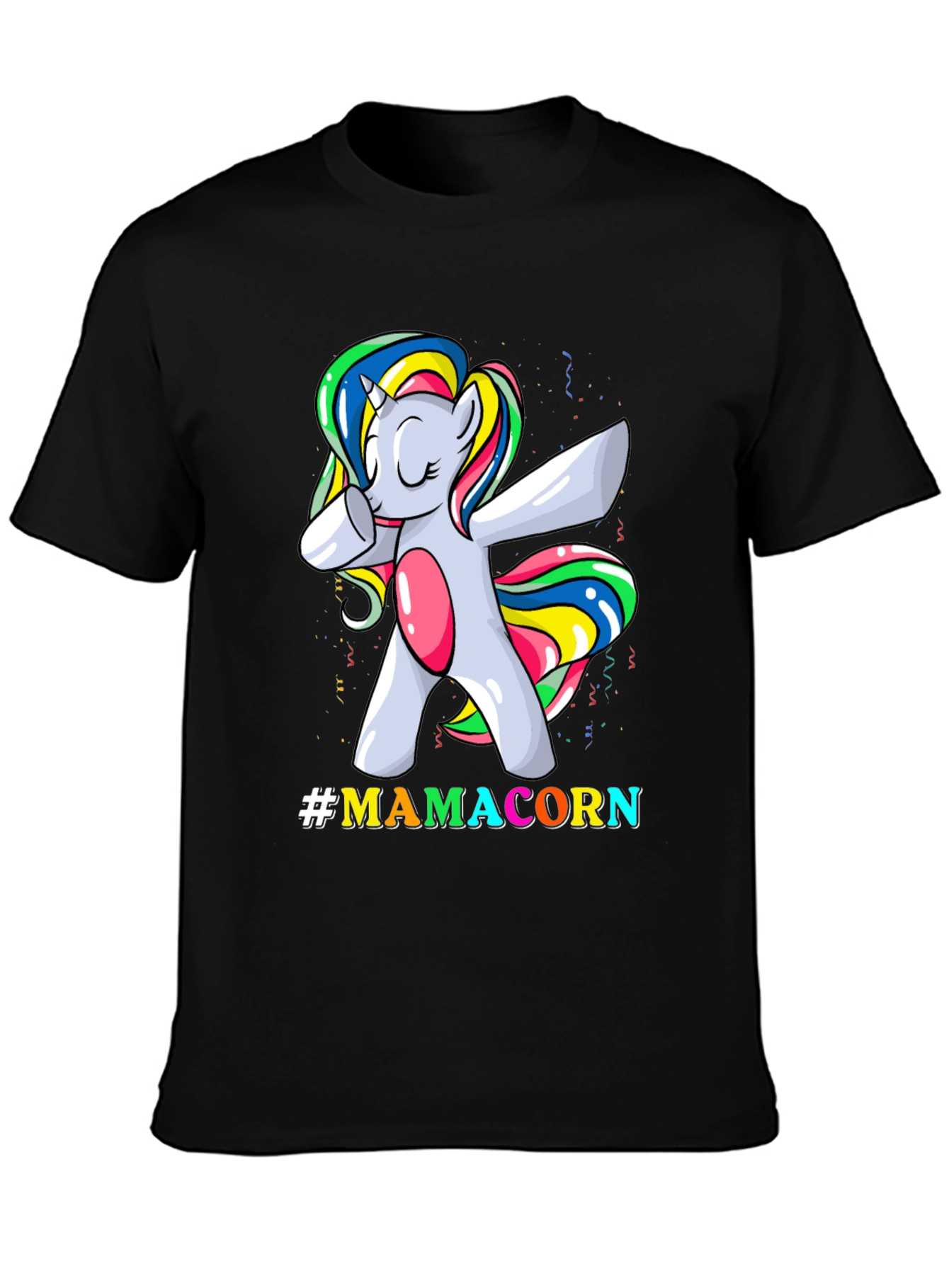 Mamacorn Dabbing Unicorn Graphic T-Shirt