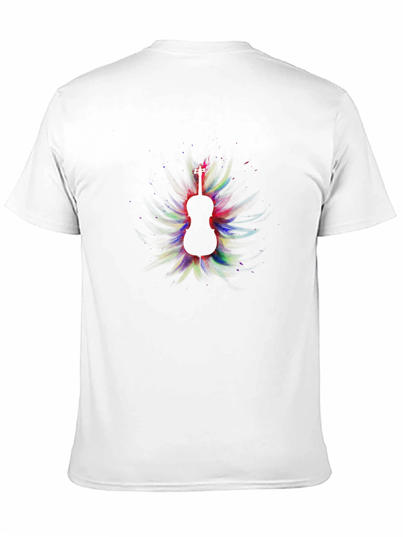Guitar Art Mens Black T-Shirt