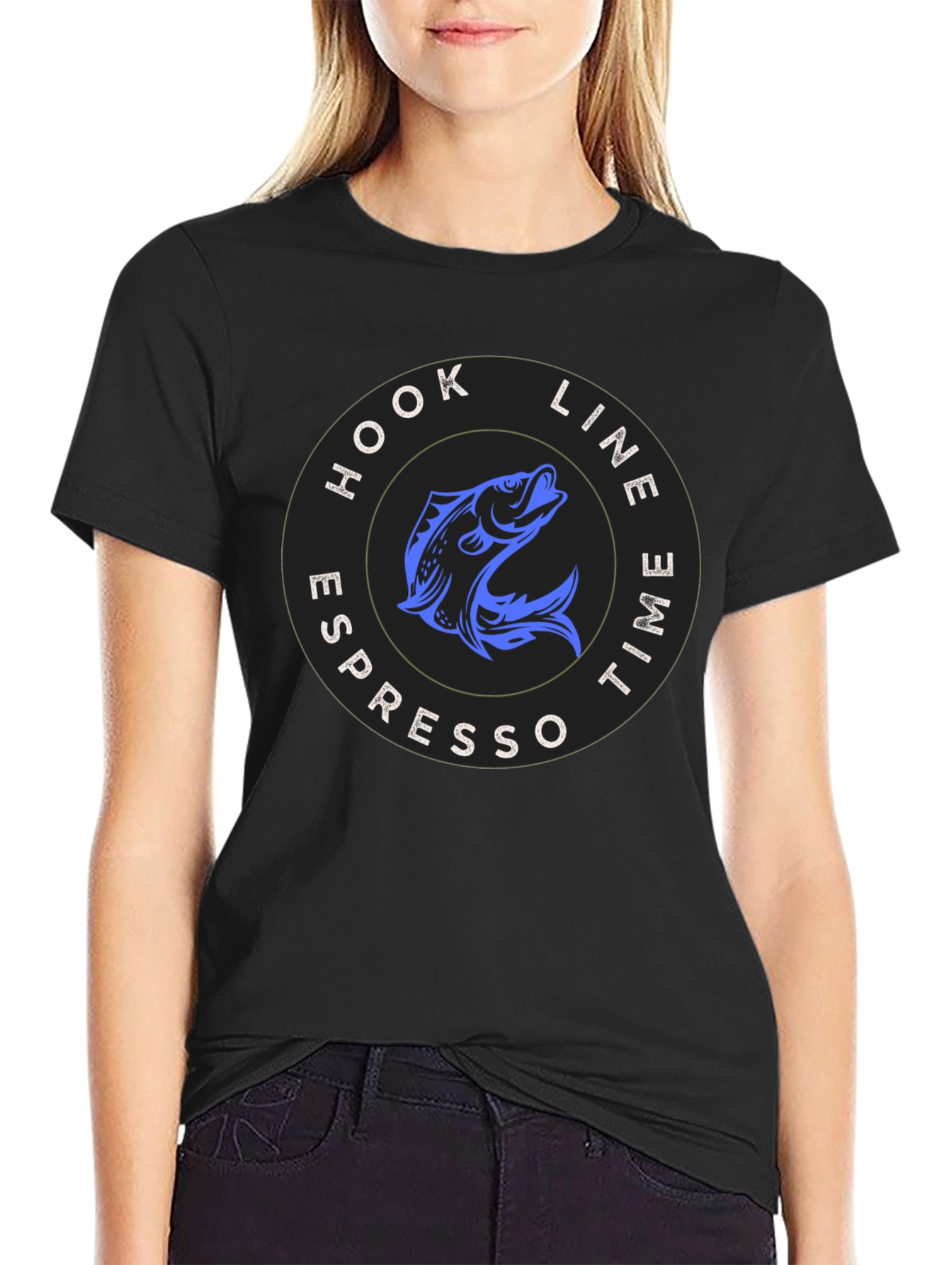 Hook Line Espresso Time T-Shirt