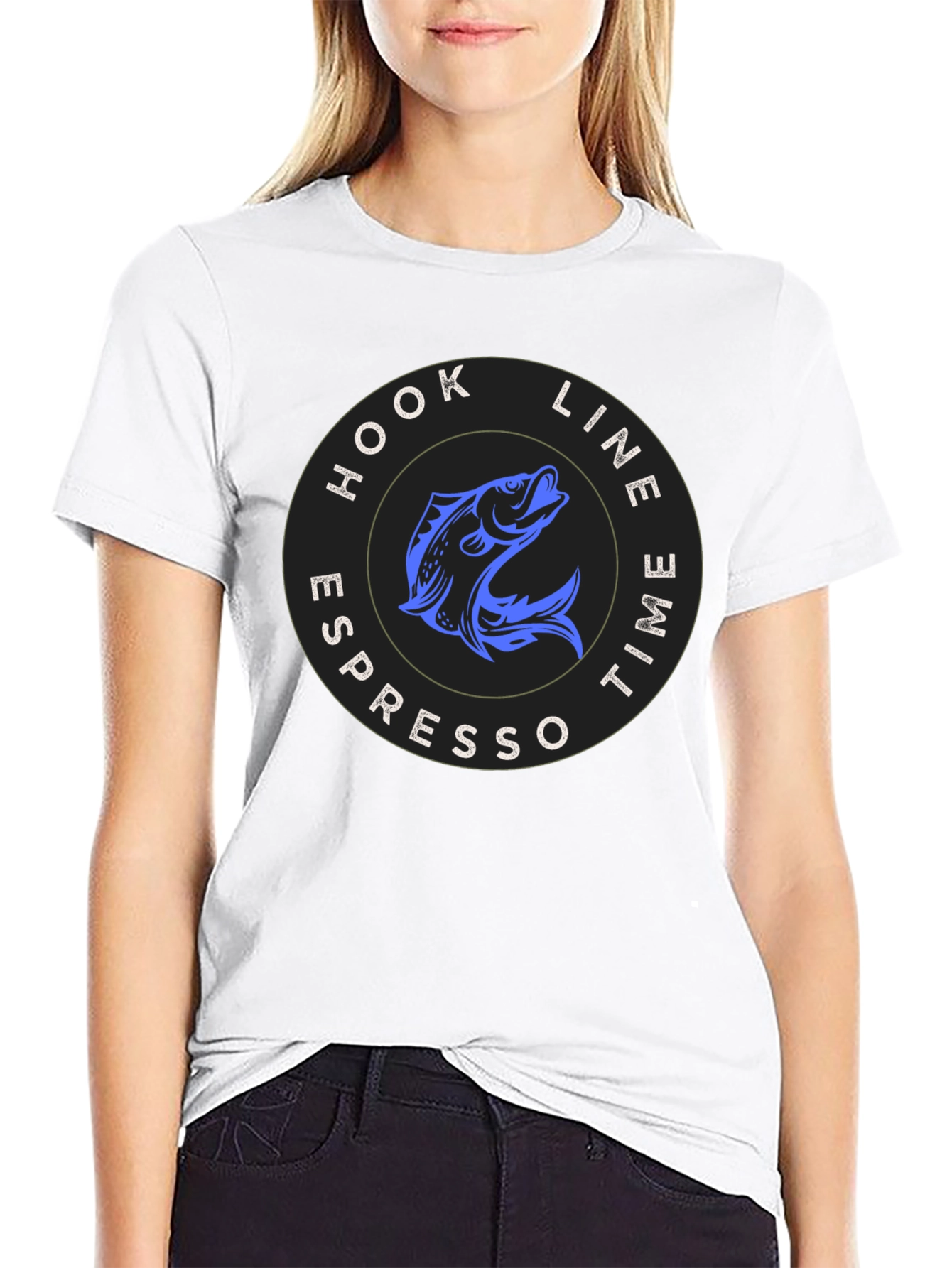 Hook Line Espresso Time T-Shirt
