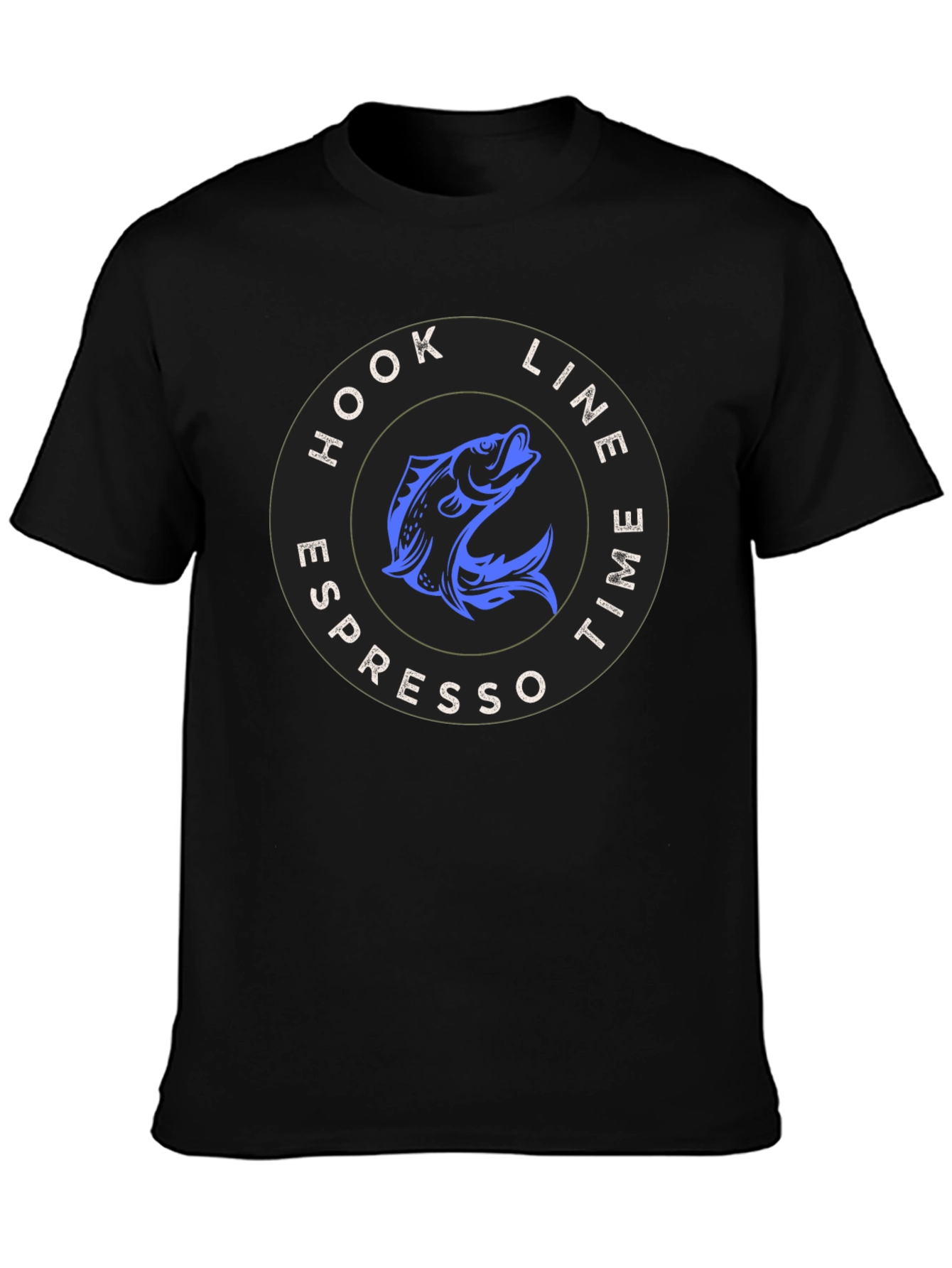 Hook Line Espresso Time T-Shirt