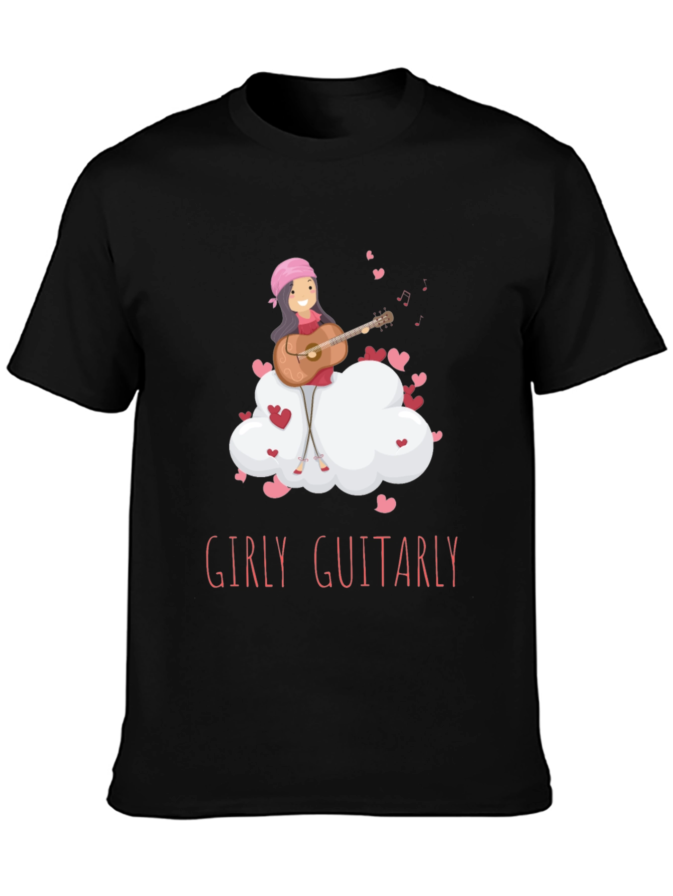Girly Guitarly Black T-Shirt