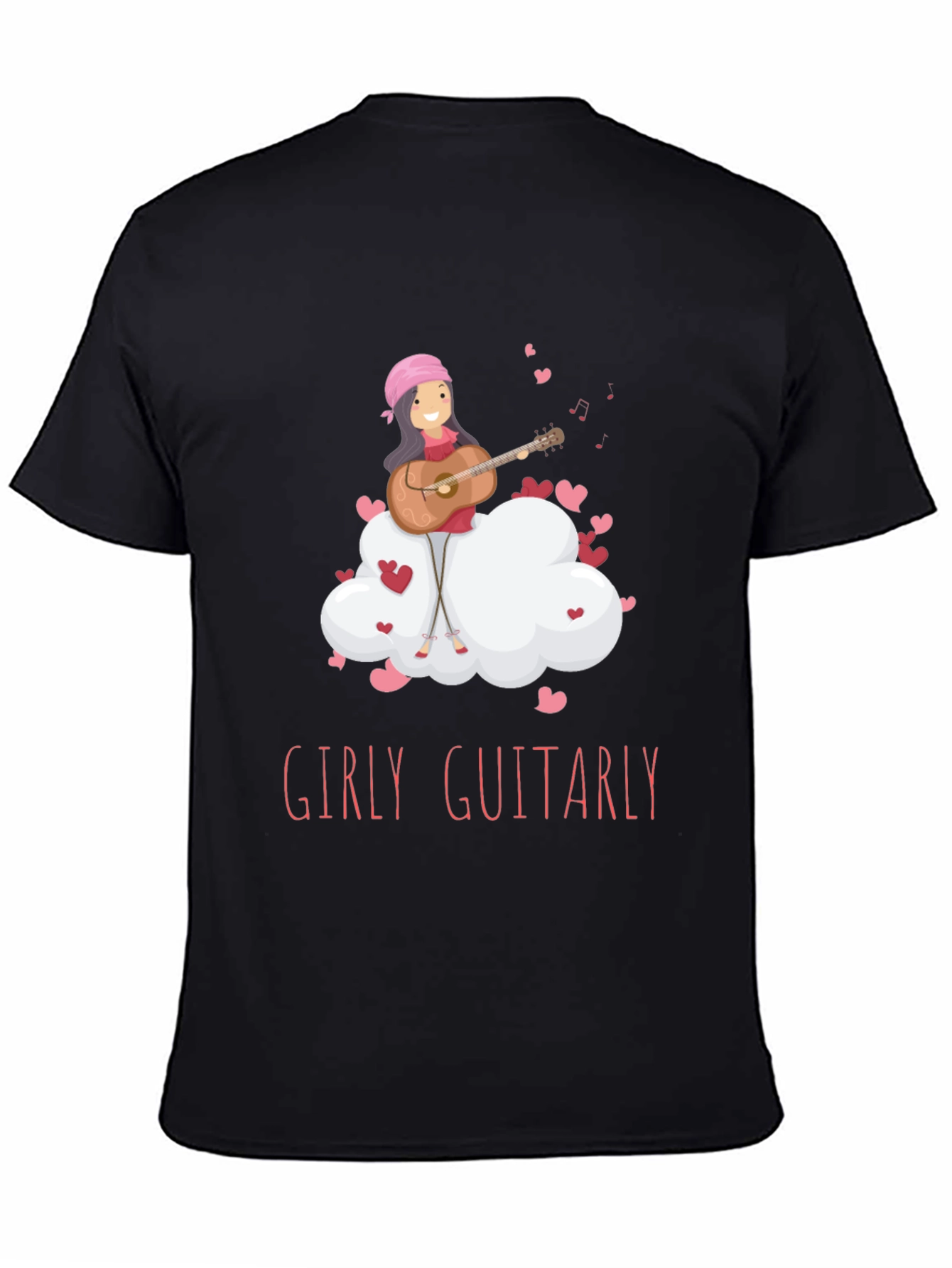 Girly Guitarly Black T-Shirt