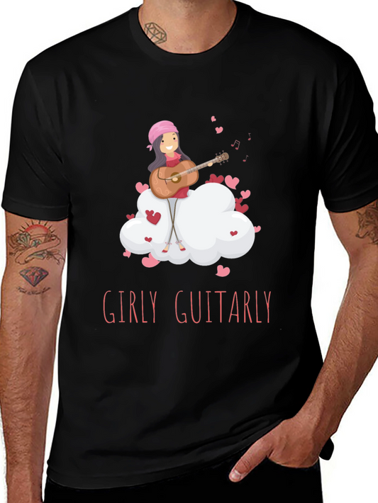 Girly Guitarly Black T-Shirt