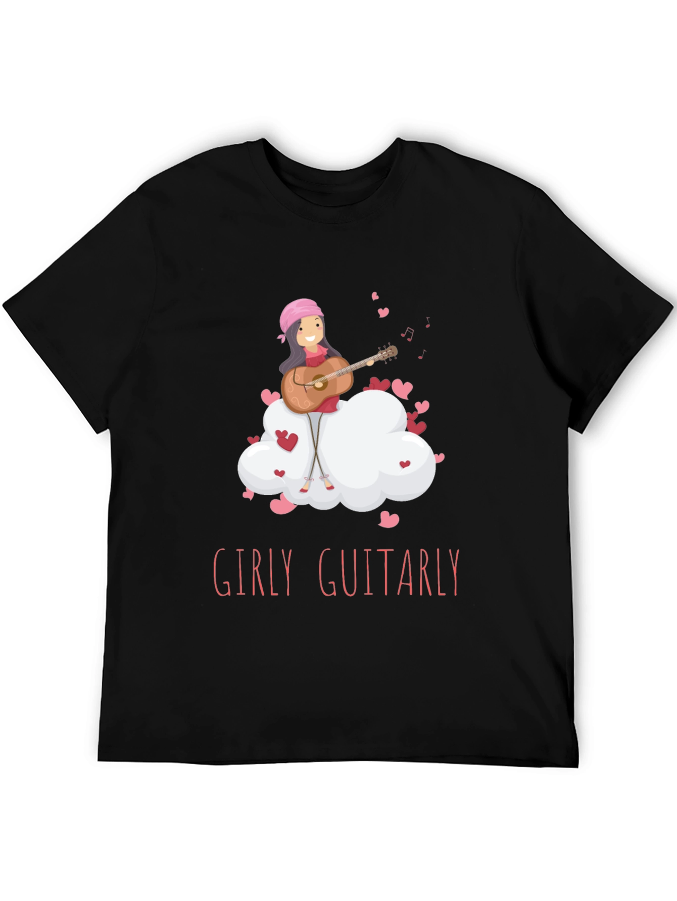 Girly Guitarly Black T-Shirt