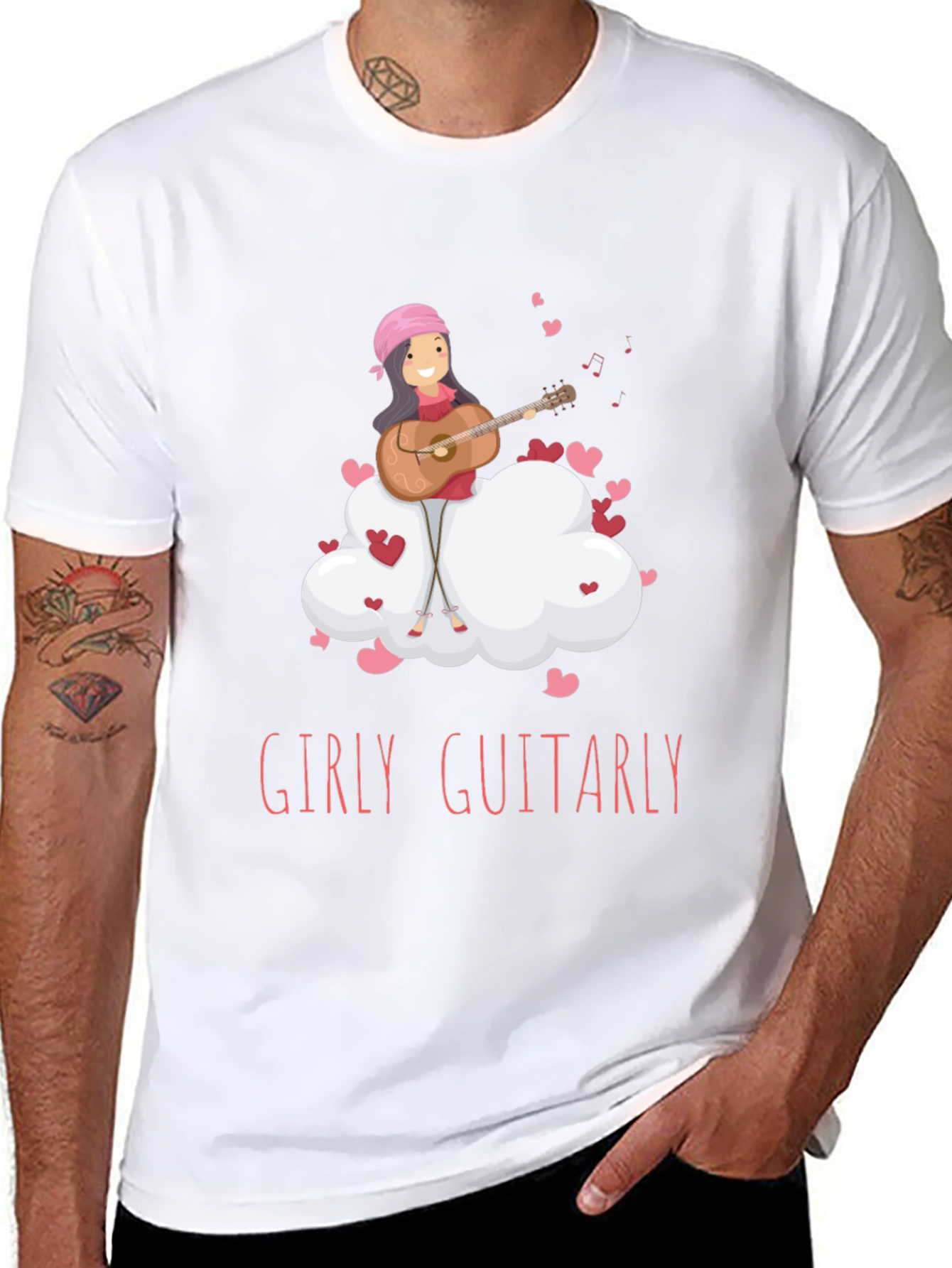 Girly Guitarly Black T-Shirt