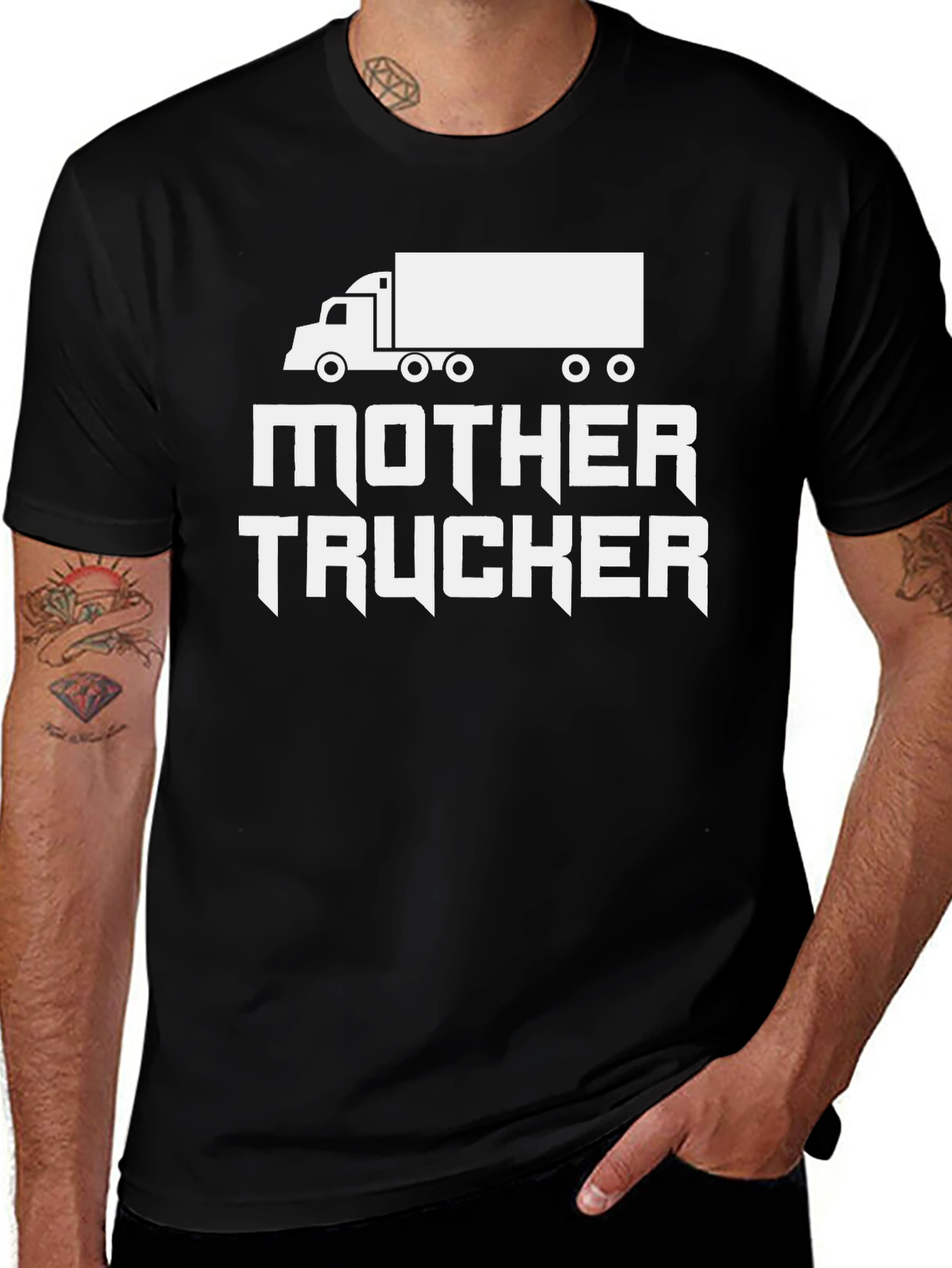 Mother Trucker Novelty Graphic Tee