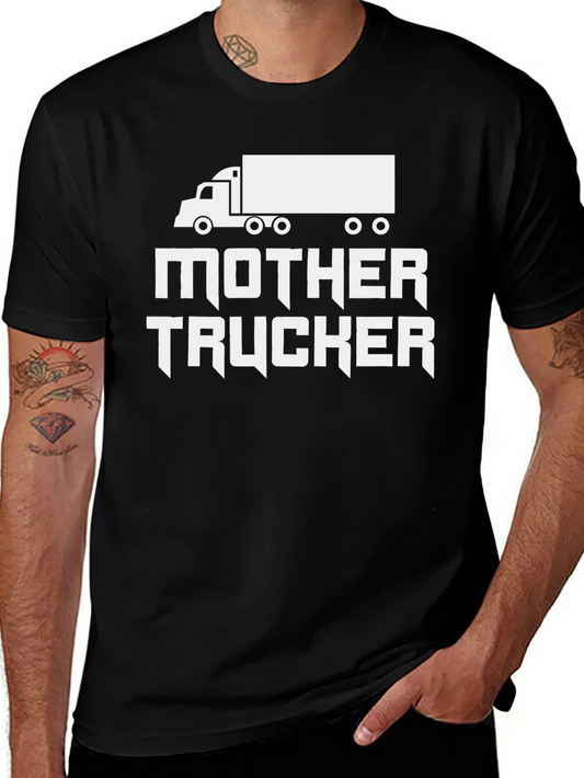 Mother Trucker Novelty Graphic Tee