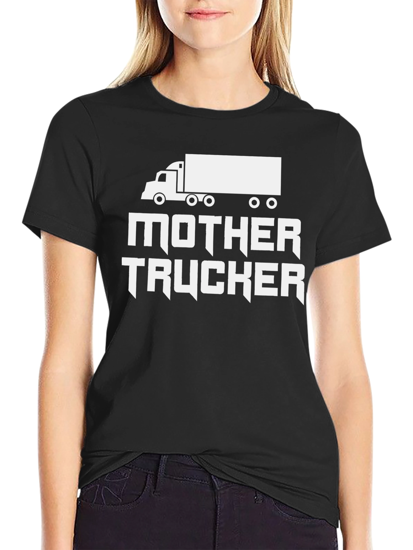 Mother Trucker Novelty Graphic Tee