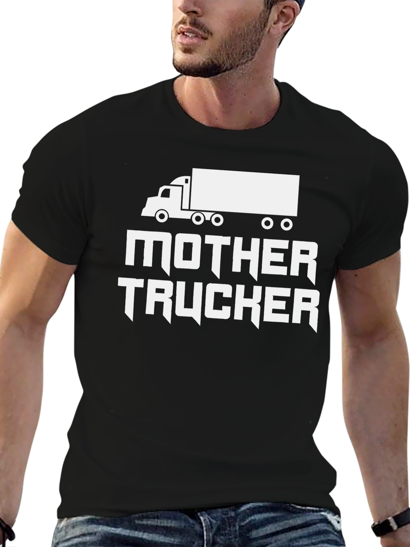 Mother Trucker Novelty Graphic Tee