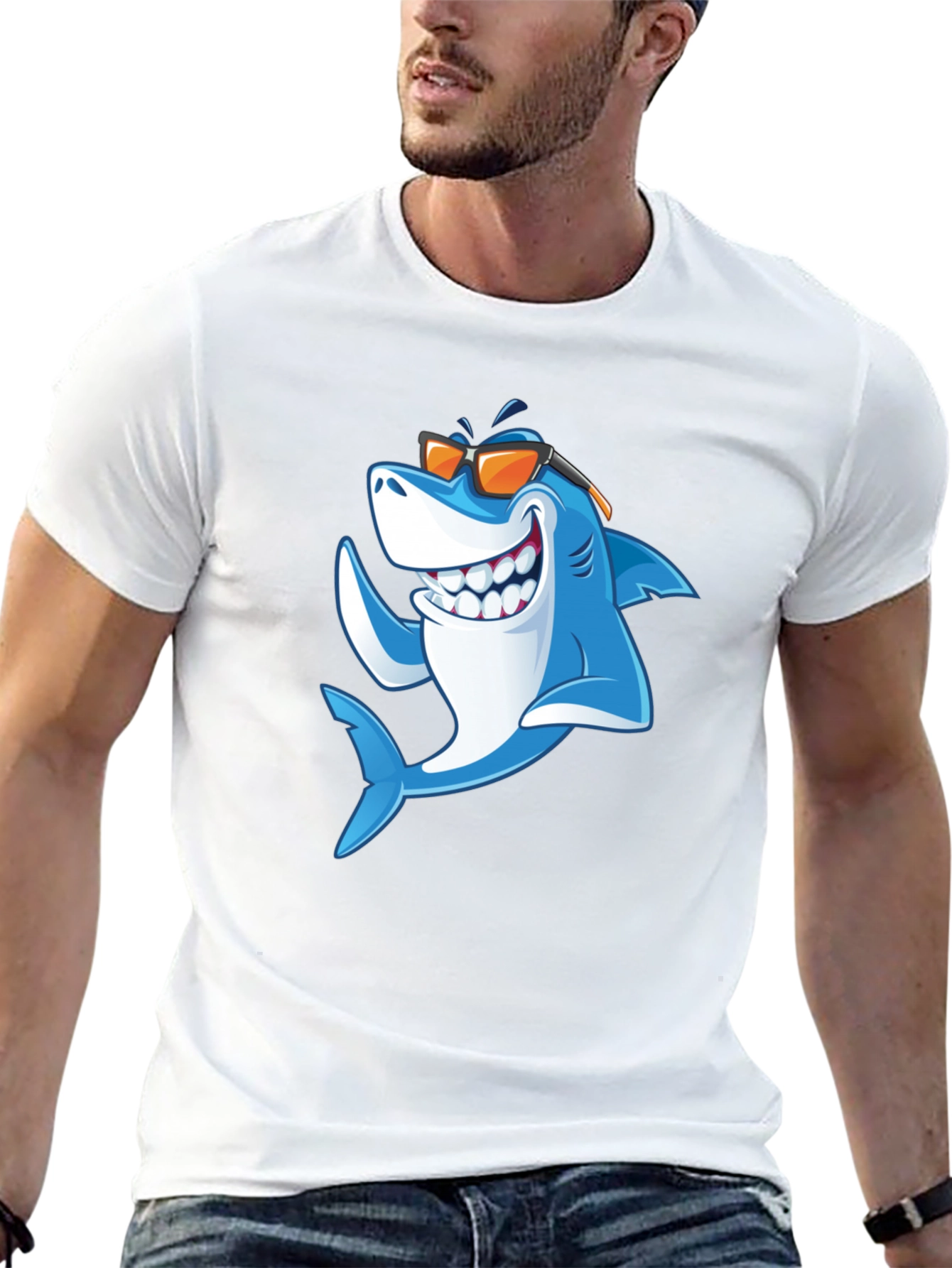 Cool Shark Graphic T-Shirt - Summer Fun!