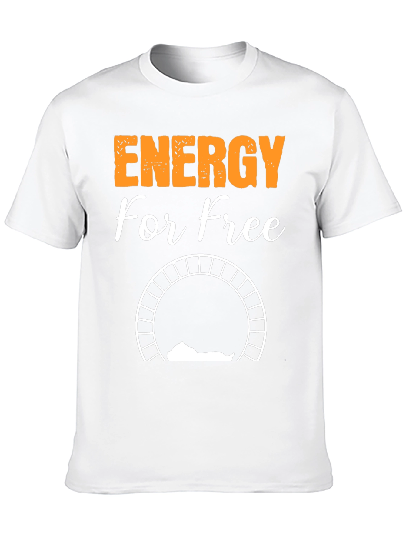 Energy For Free T-Shirt - Relaxing Cat Design