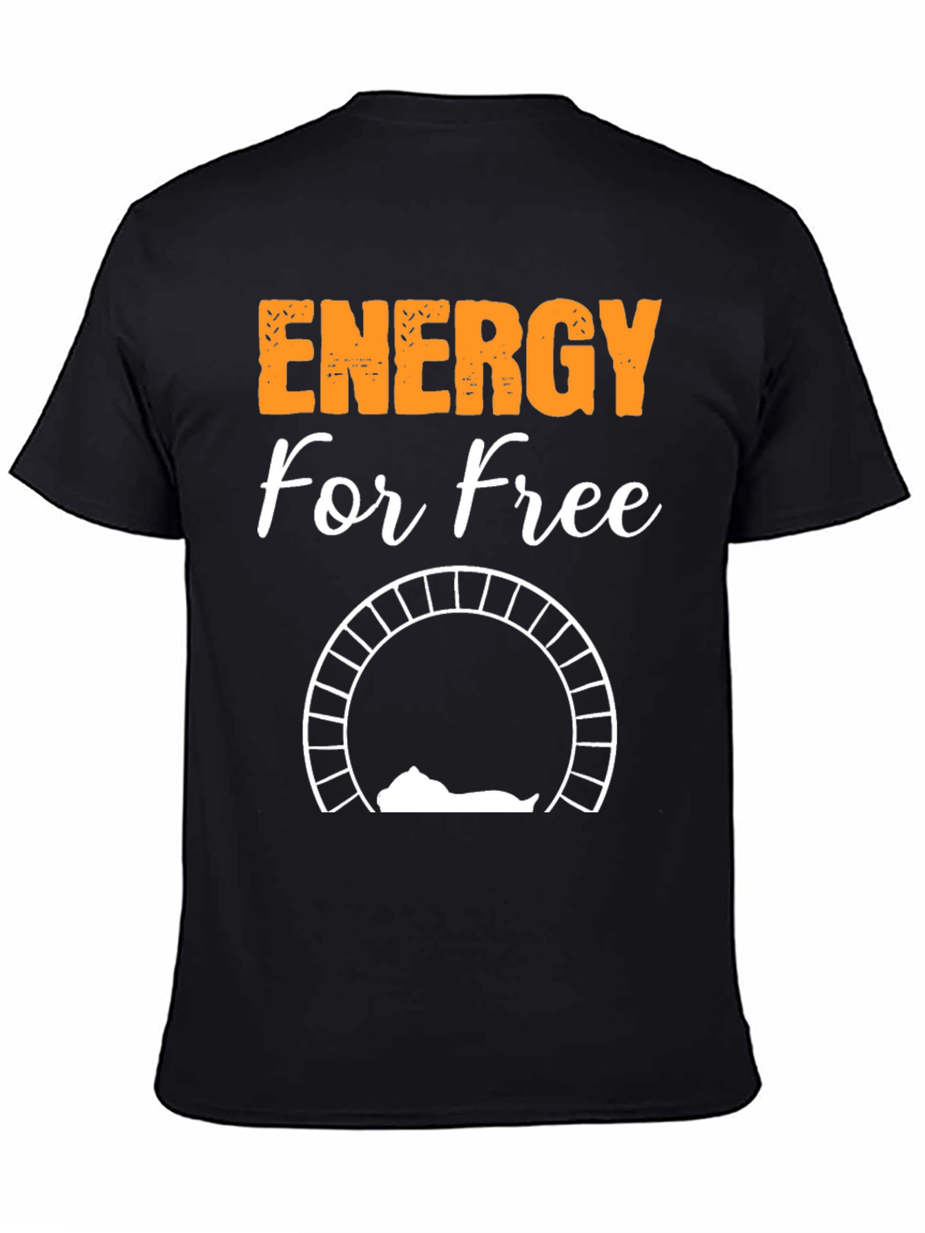 Energy For Free T-Shirt - Relaxing Cat Design