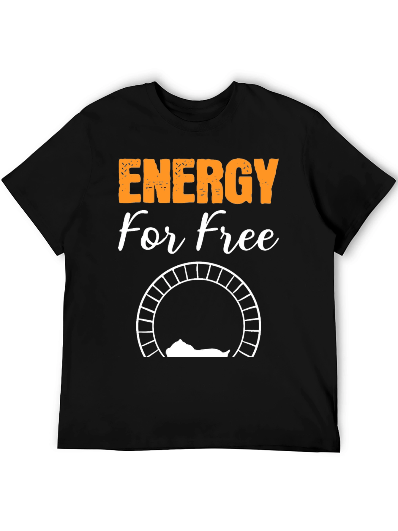 Energy For Free T-Shirt - Relaxing Cat Design