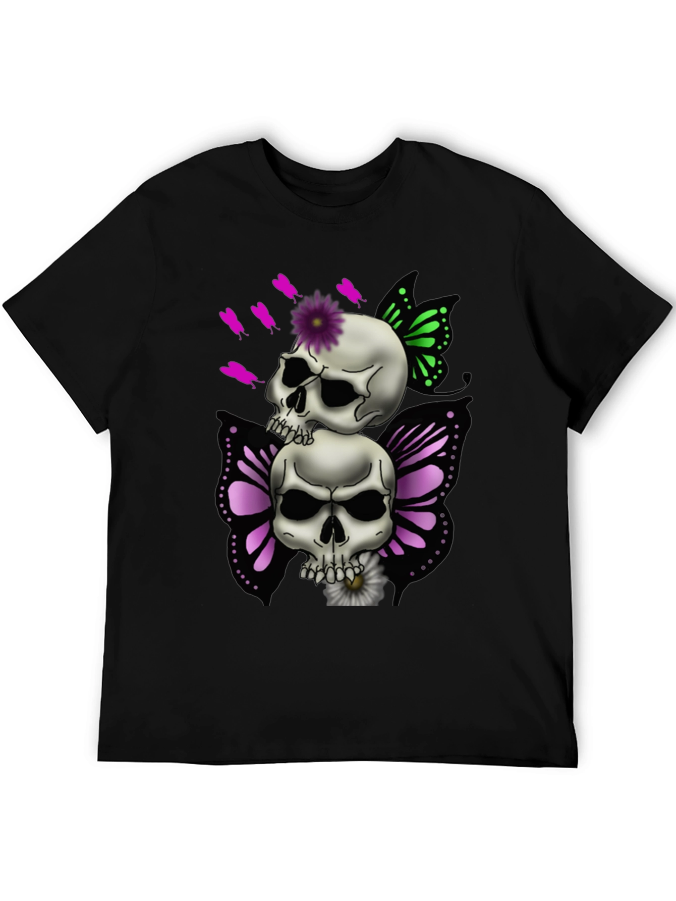 Skull Butterfly Graphic Tee