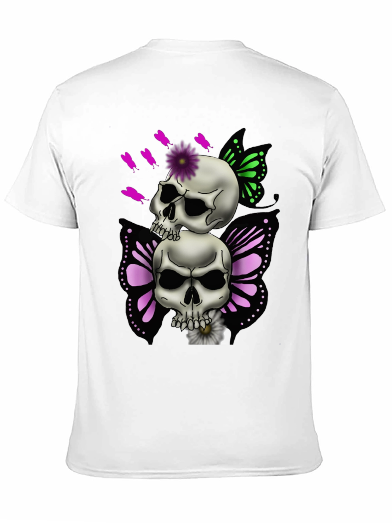 Skull Butterfly Graphic Tee