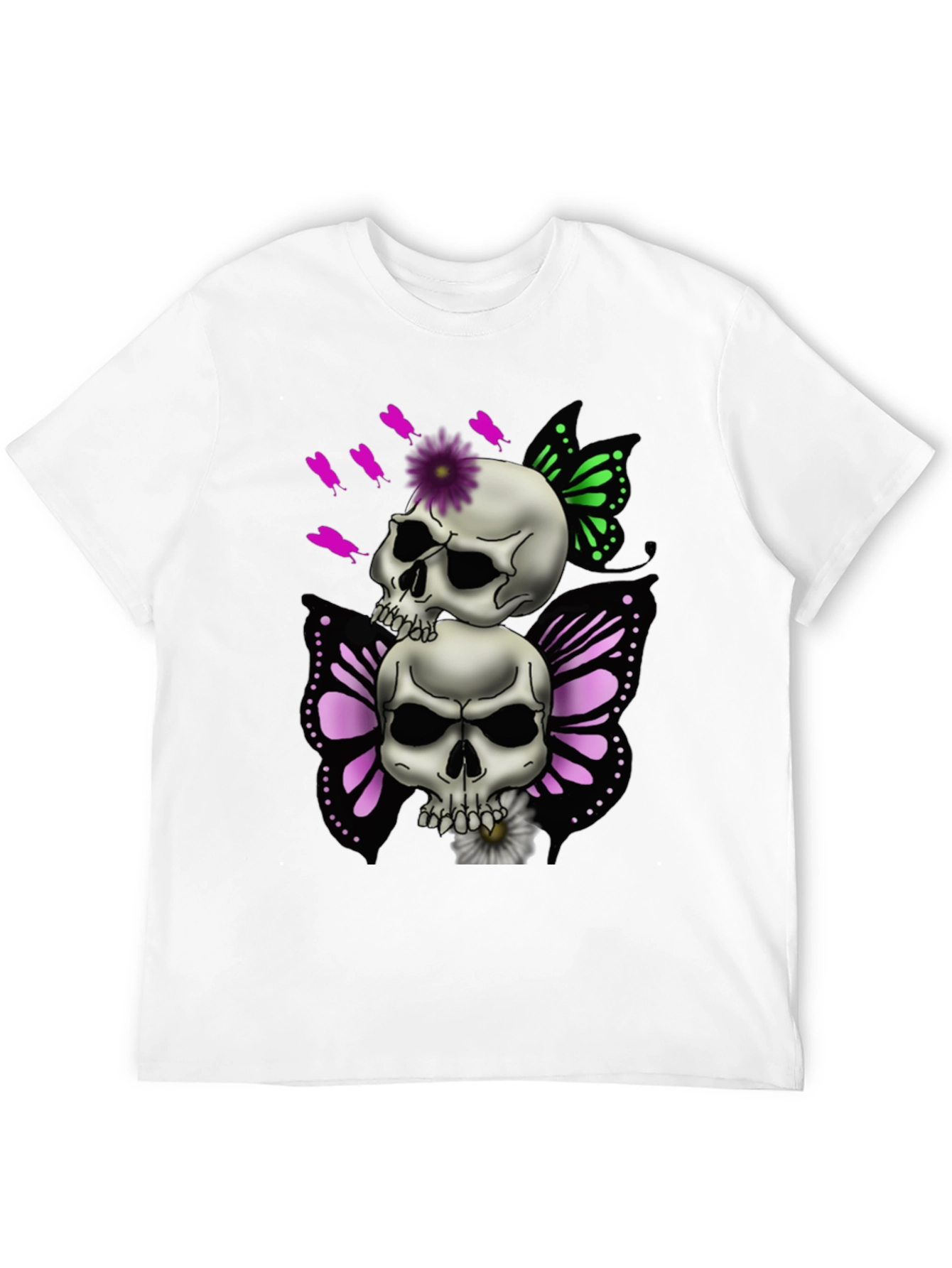 Skull Butterfly Graphic Tee