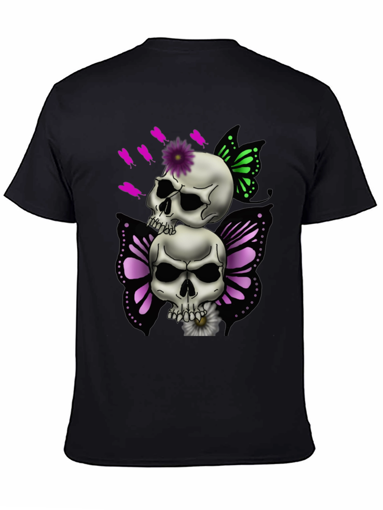 Skull Butterfly Graphic Tee