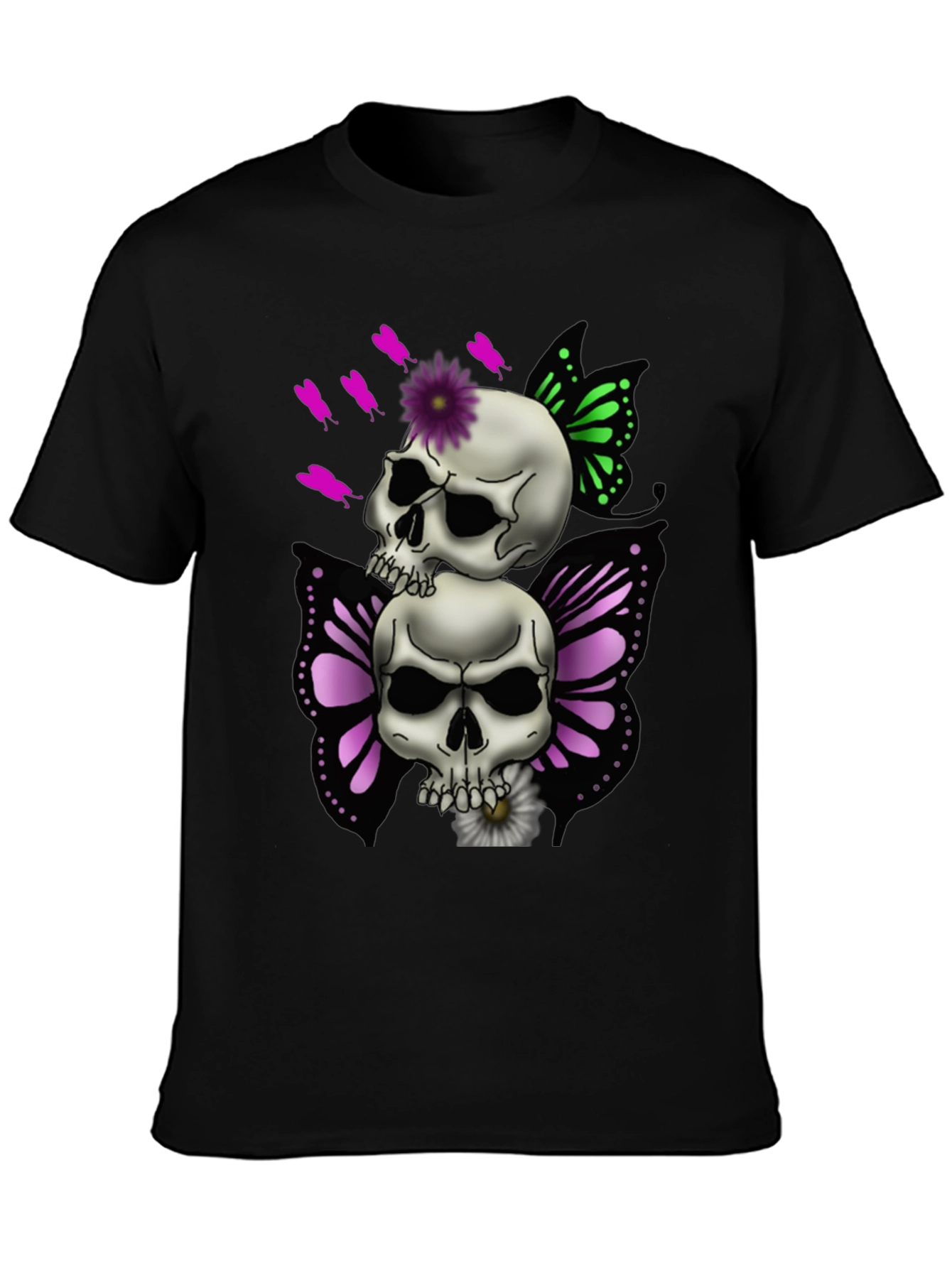 Skull Butterfly Graphic Tee