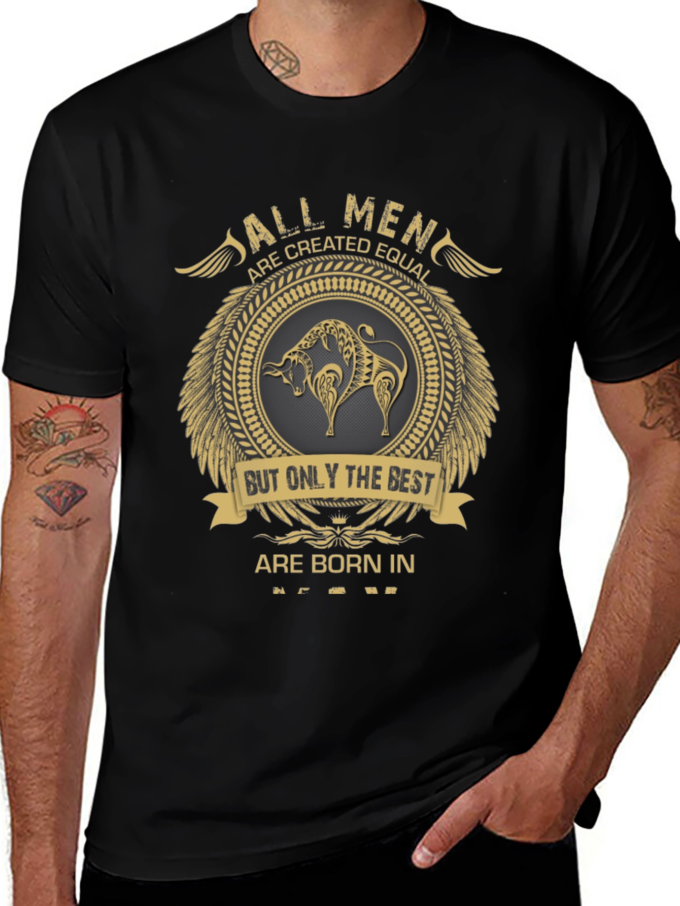 Born In Zodiac Graphic T-Shirt