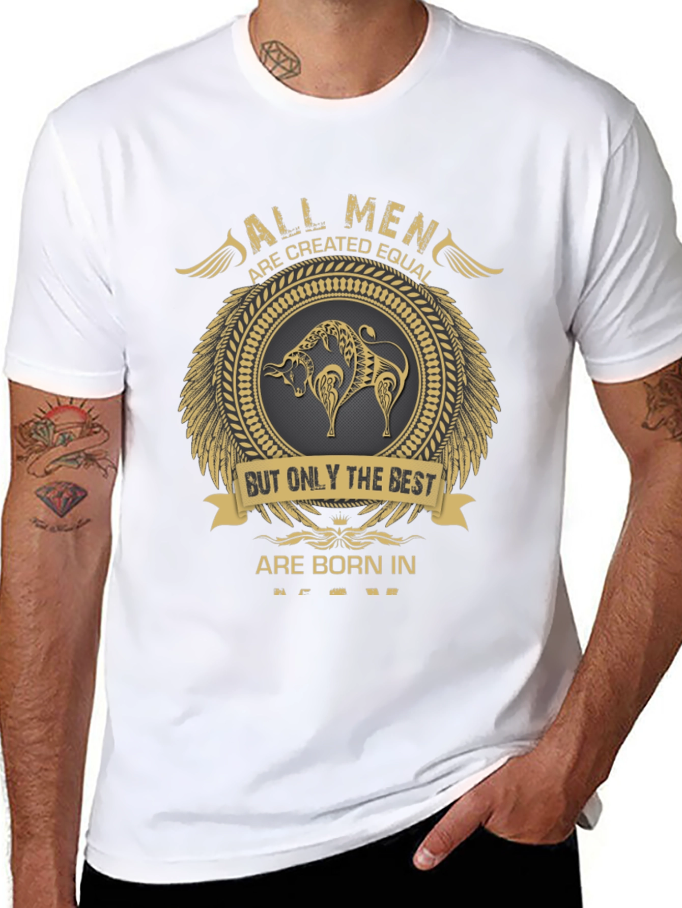 Born In Zodiac Graphic T-Shirt