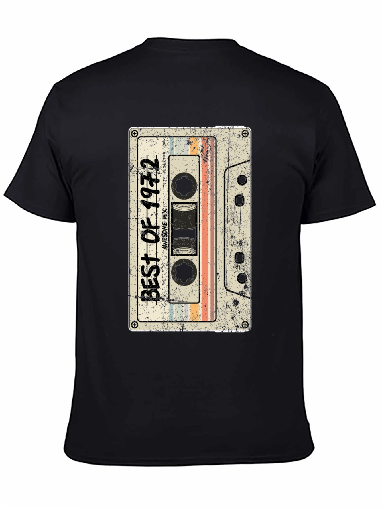 Retro 1972 Cassette Tape Graphic T-Shirt